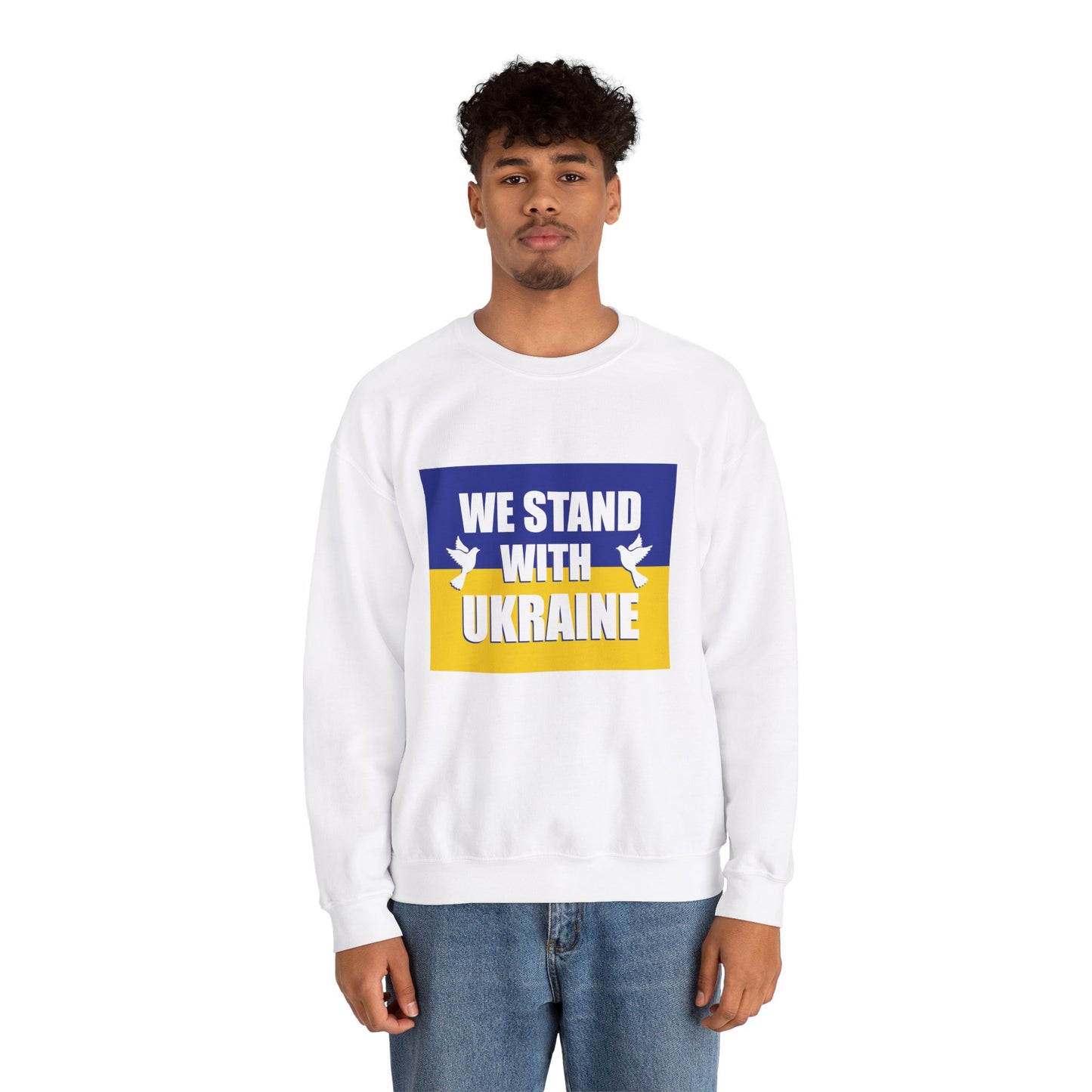 “We Stand With Ukraine” Unisex Sweatshirt