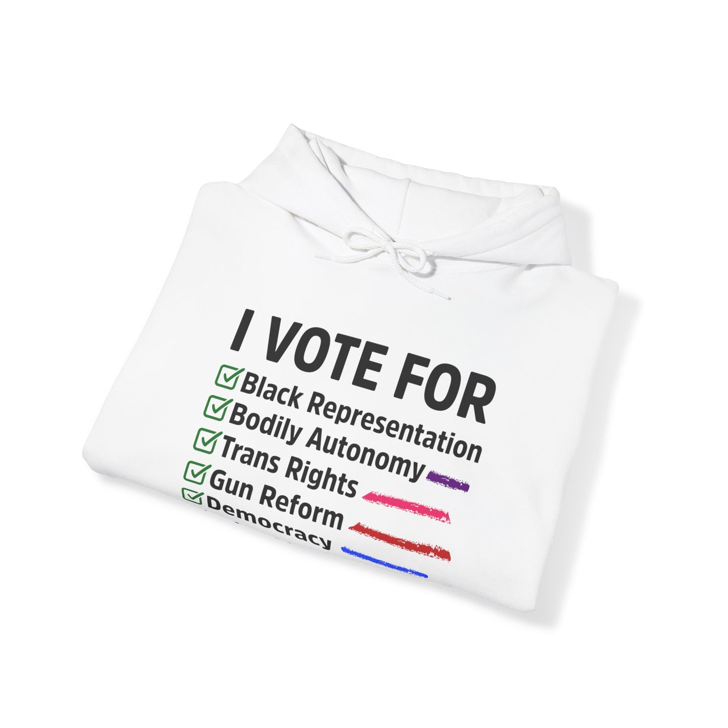 “I Vote For” Unisex Hoodie