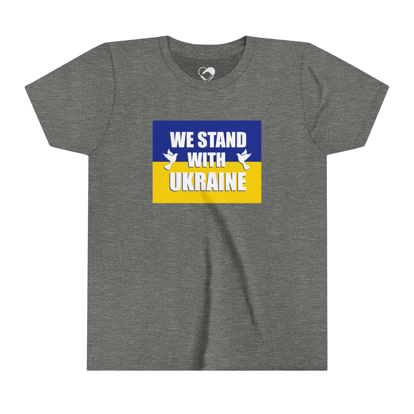 “We Stand With Ukraine” Youth T-Shirt