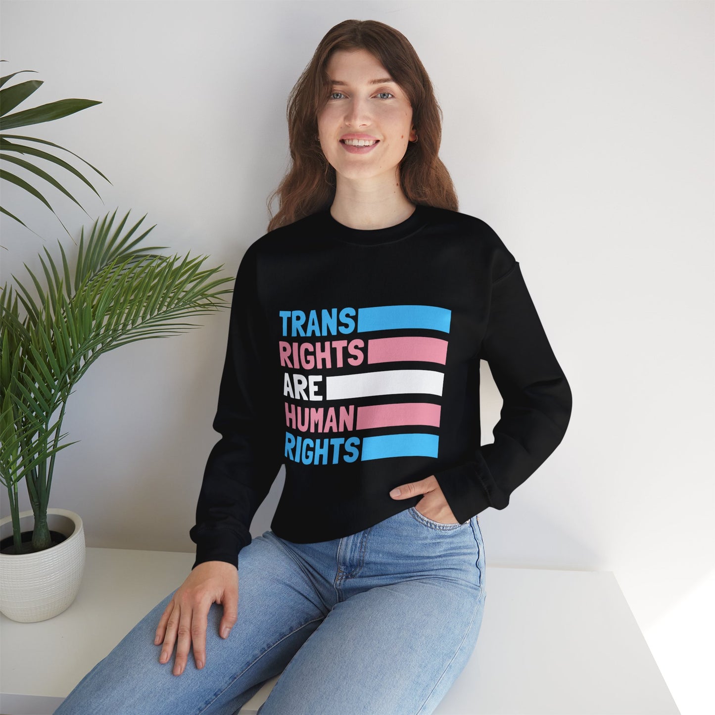 “Trans Rights Are Human Rights” Unisex Sweatshirt