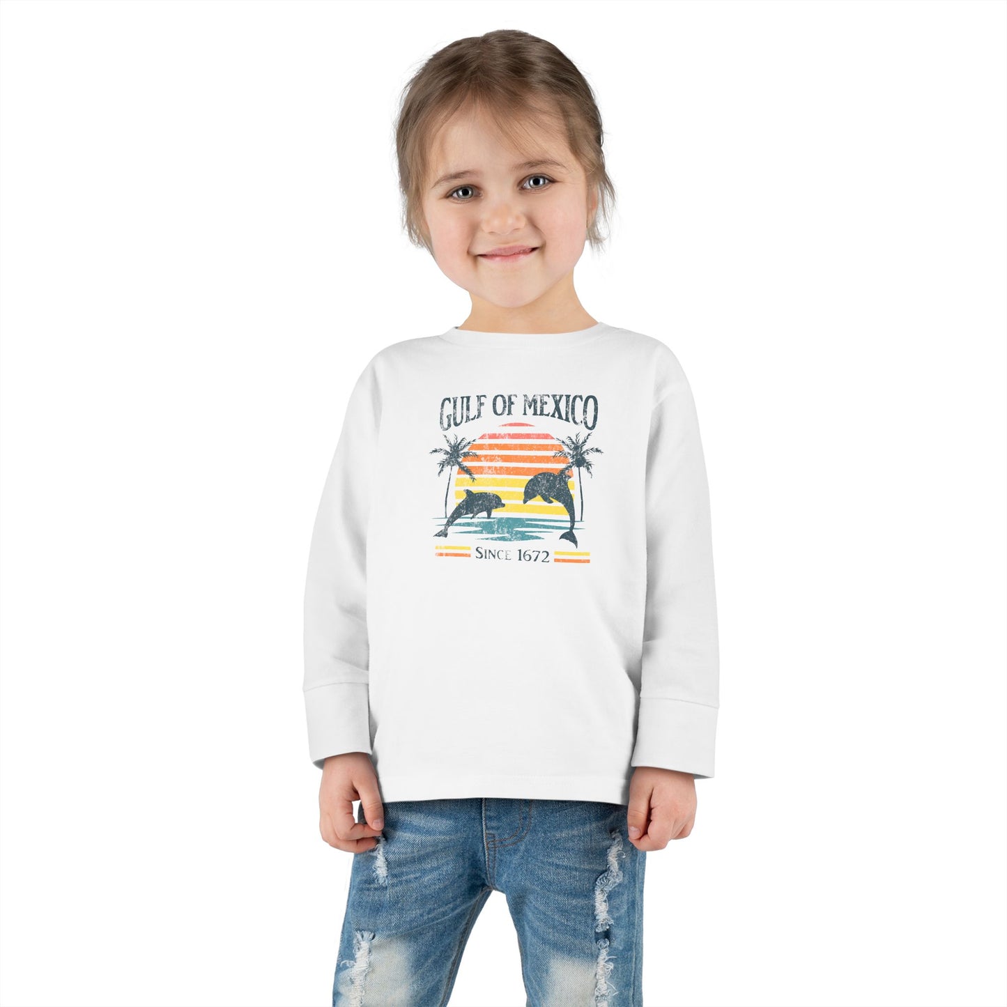 "Gulf of Mexico - Since 1672" Toddler Long Sleeve Tee