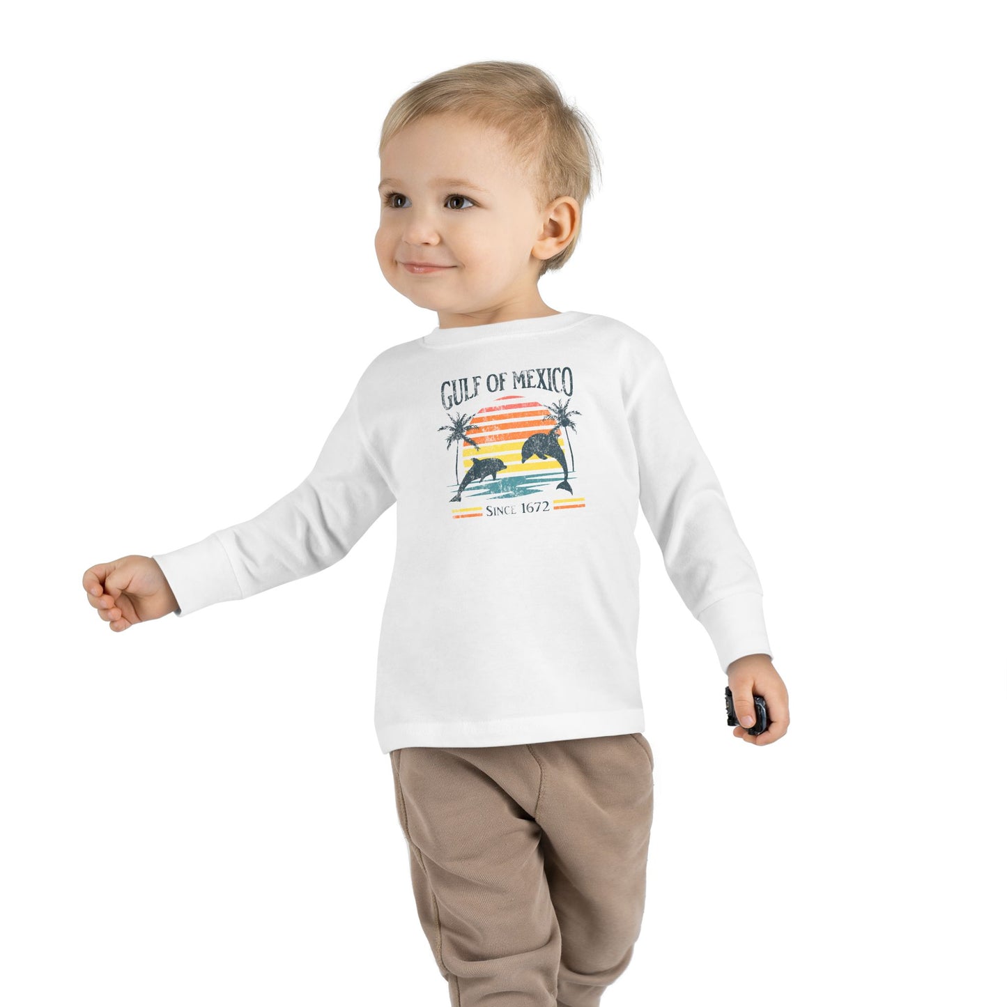 "Gulf of Mexico - Since 1672" Toddler Long Sleeve Tee
