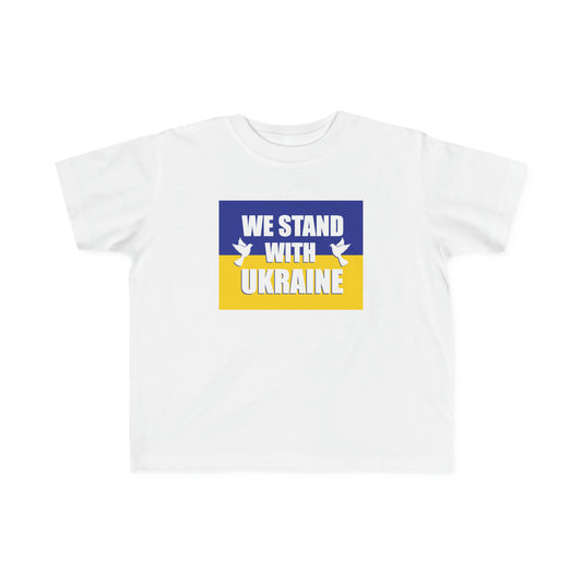 “We Stand With Ukraine” Toddler's Tee