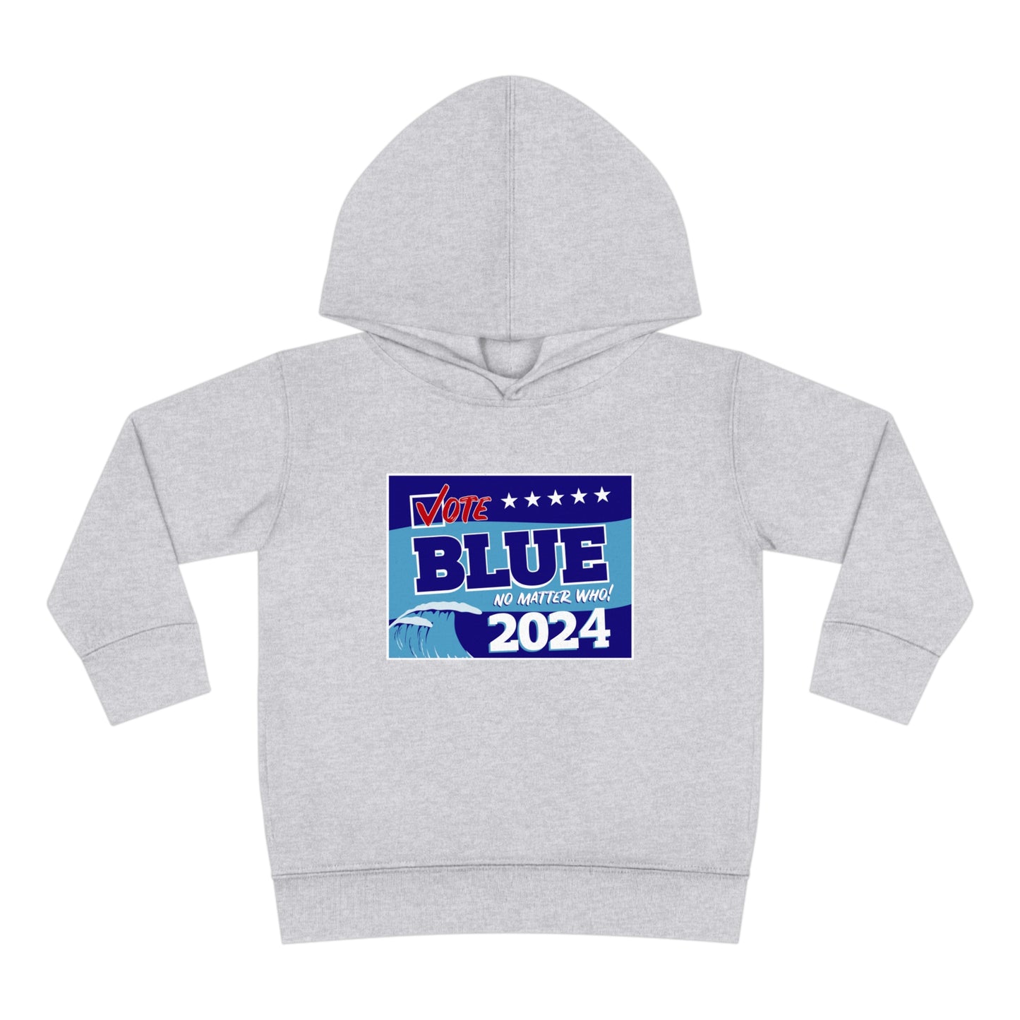 “Vote Blue No Matter Who, Blue Wave 2024” Toddler Hoodie
