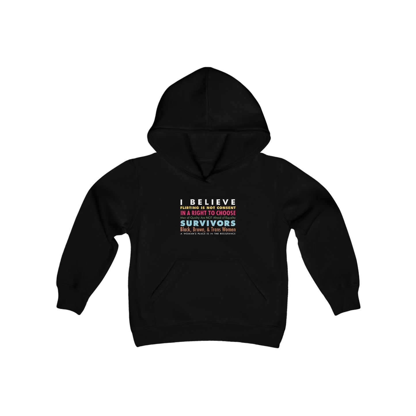 “I/We Believe Women” Youth Hoodie