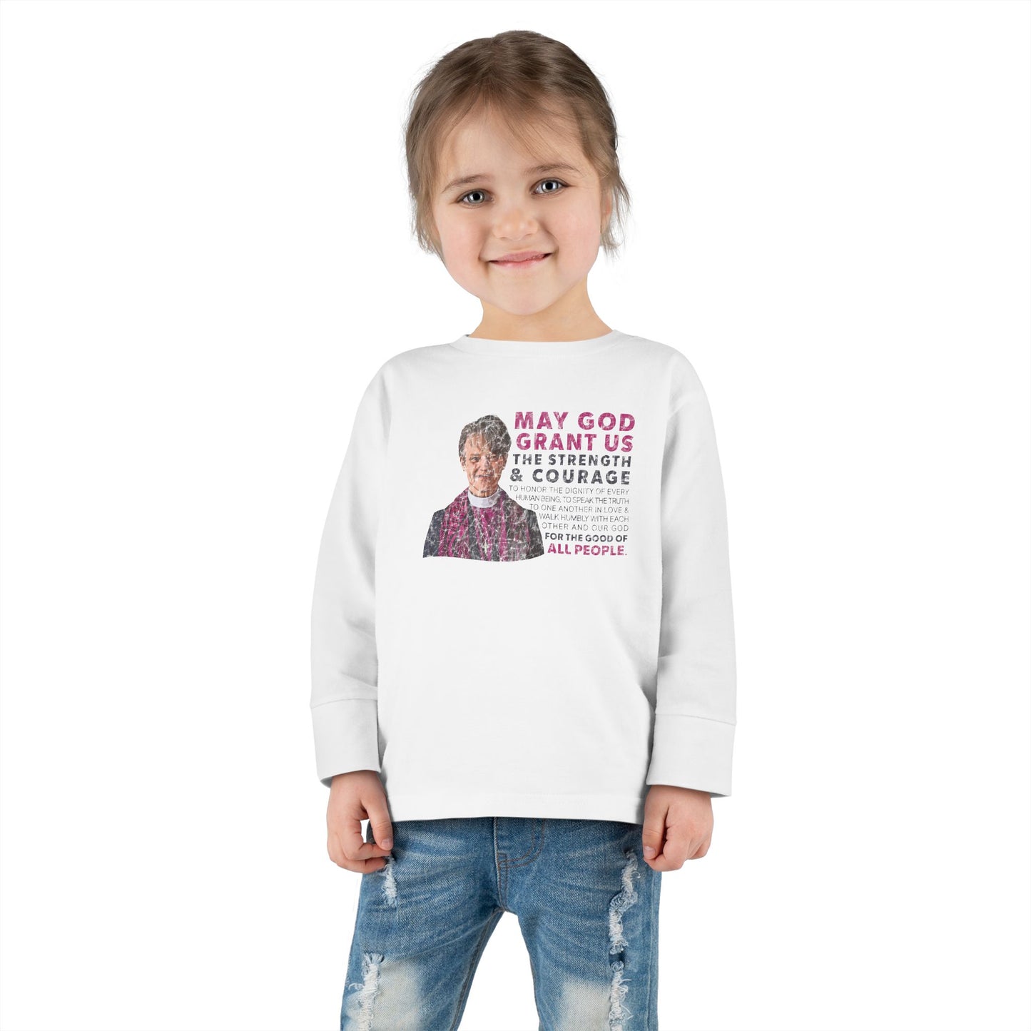 "Mariann Budde Bishop" Toddler Long Sleeve Tee