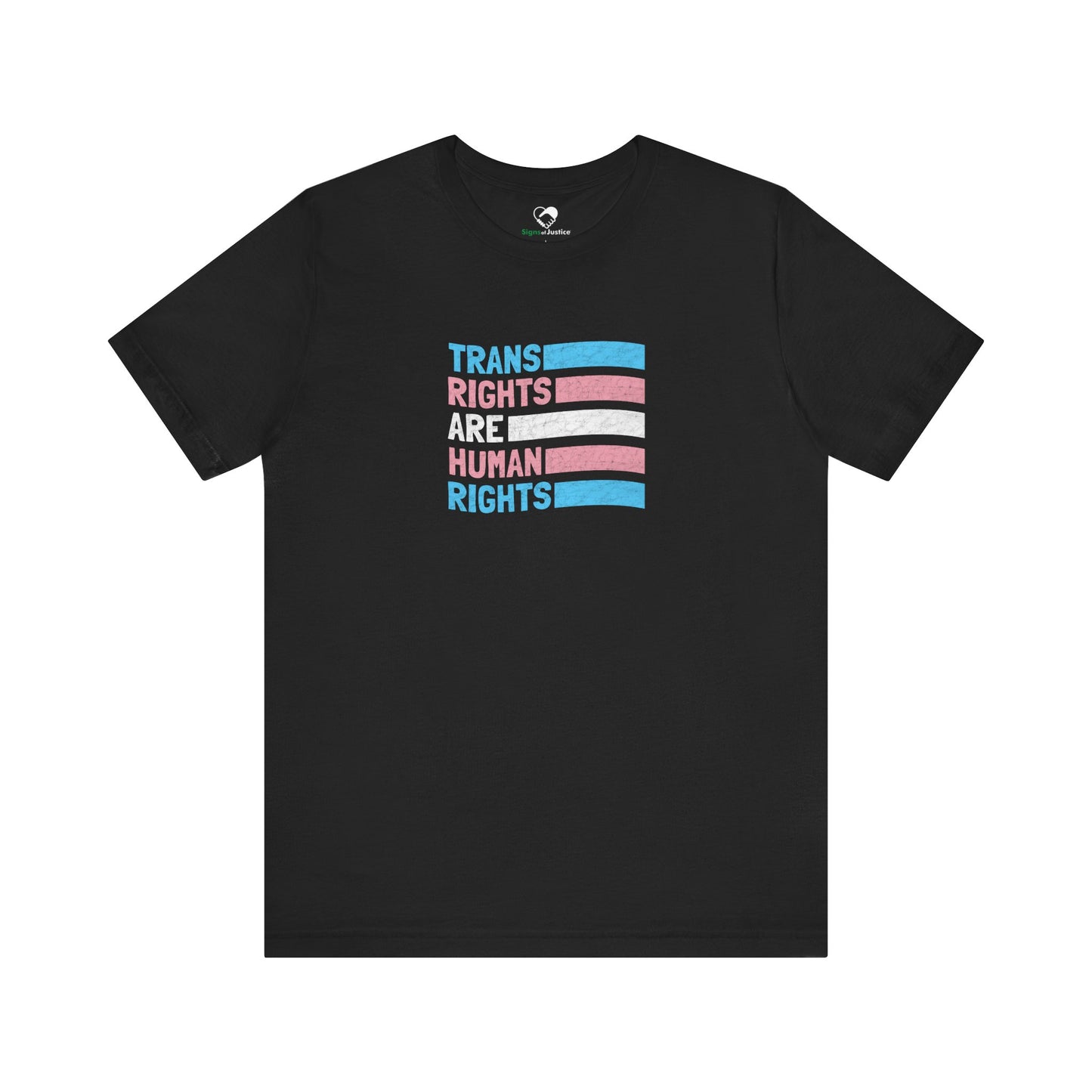 “Trans Rights Are Human Rights” Unisex T-Shirt (Bella+Canvas)
