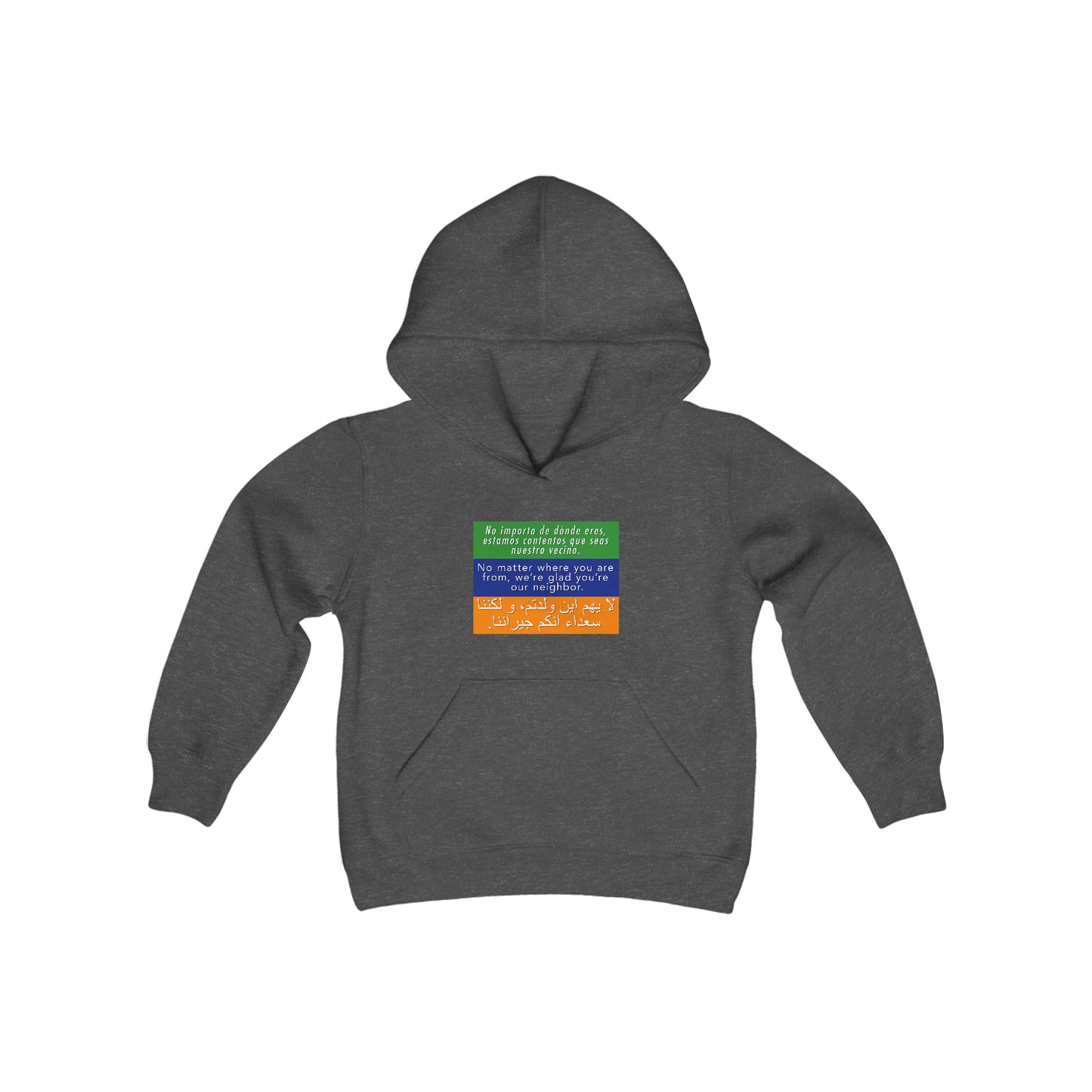 “Welcome Your Neighbors” Youth Hoodie