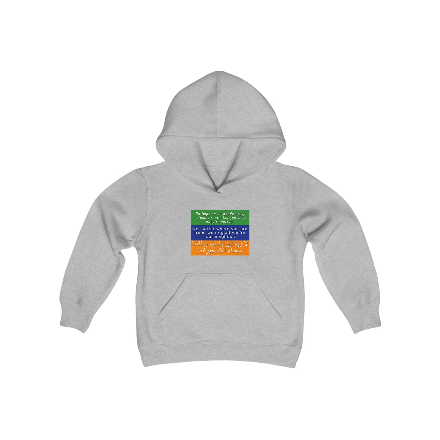 “Welcome Your Neighbors” Youth Hoodie