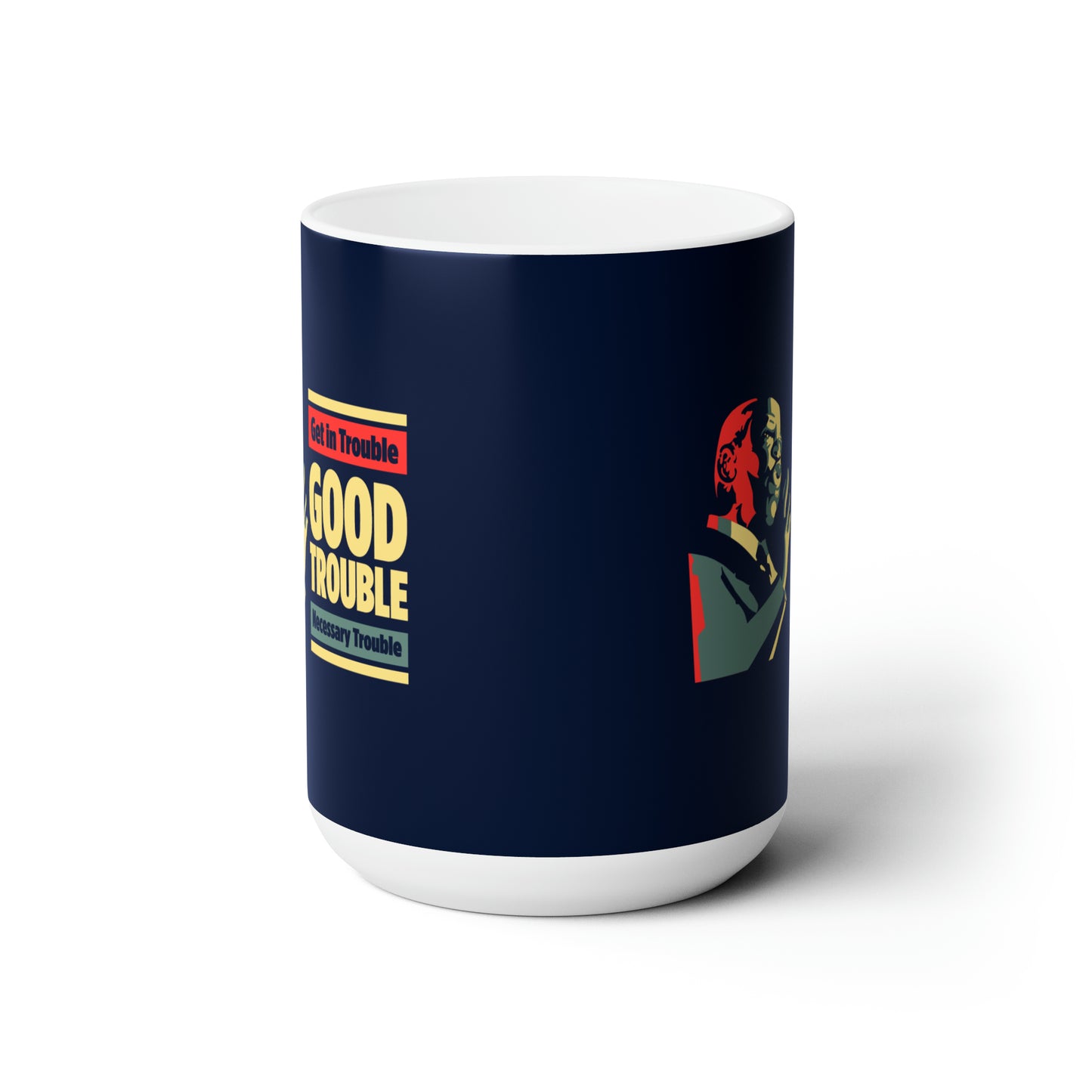 “John Lewis: Good Trouble” 15 oz. Mug