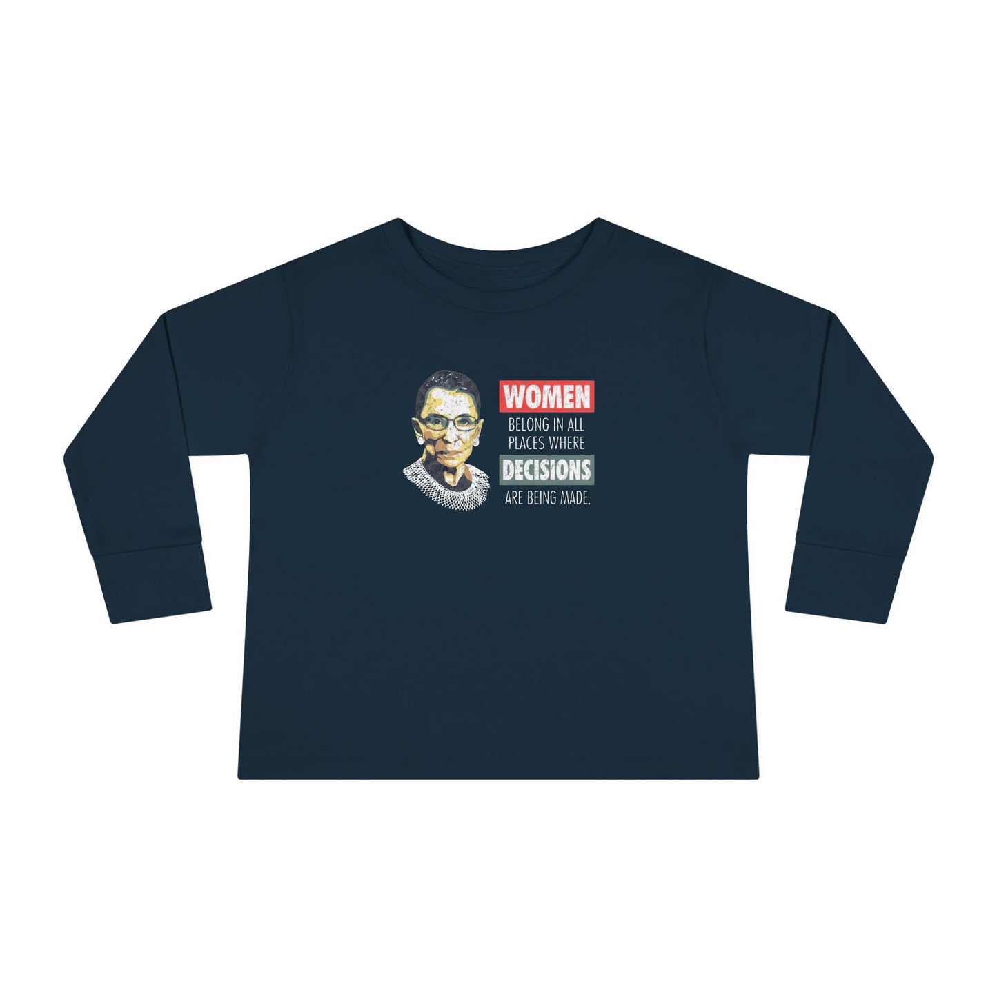 “Notorious RBG” Toddler Long Sleeve Tee