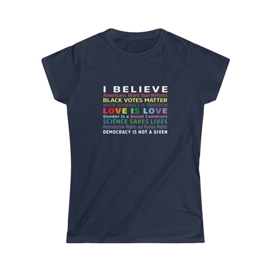 “I / We Believe 2024” Women’s T-Shirts