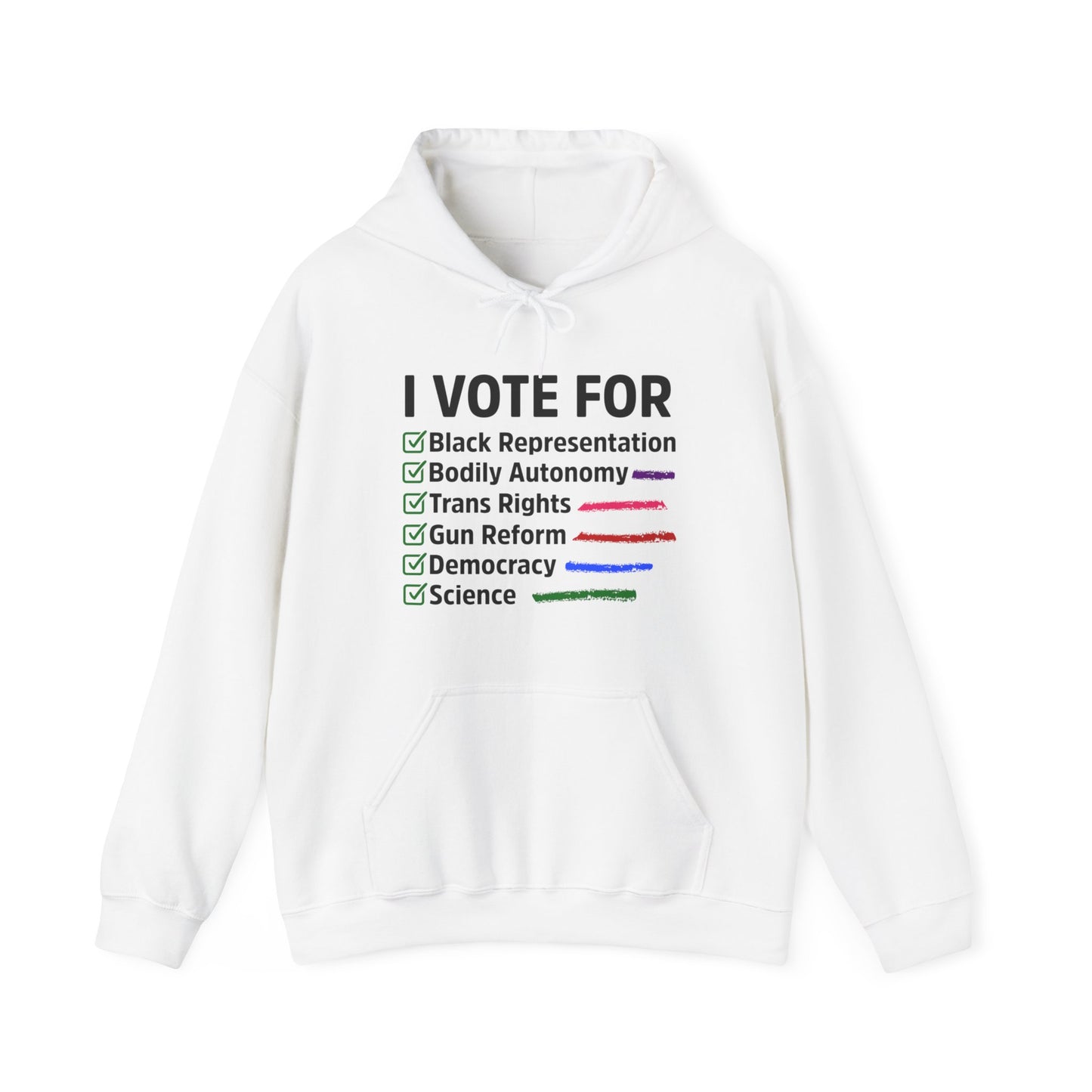 “I Vote For” Unisex Hoodie