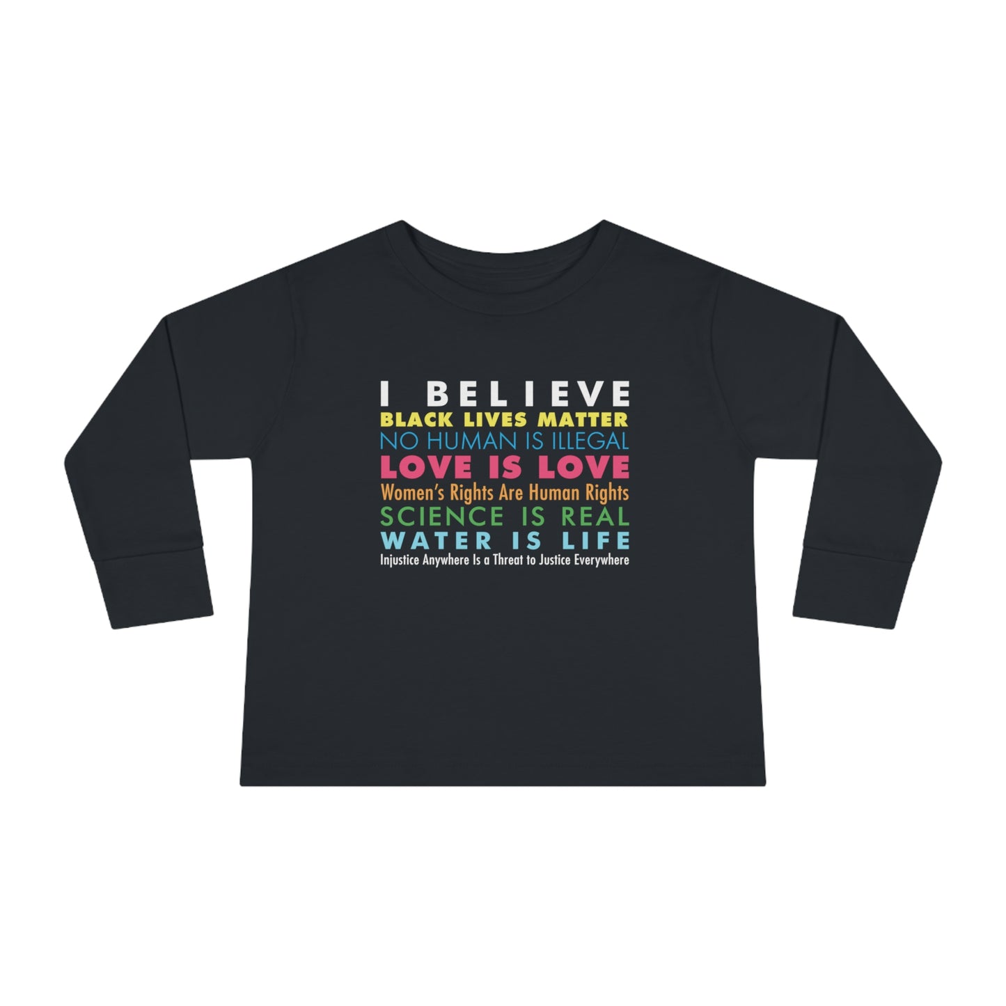 "I / We Believe" Toddler Long Sleeve Tee