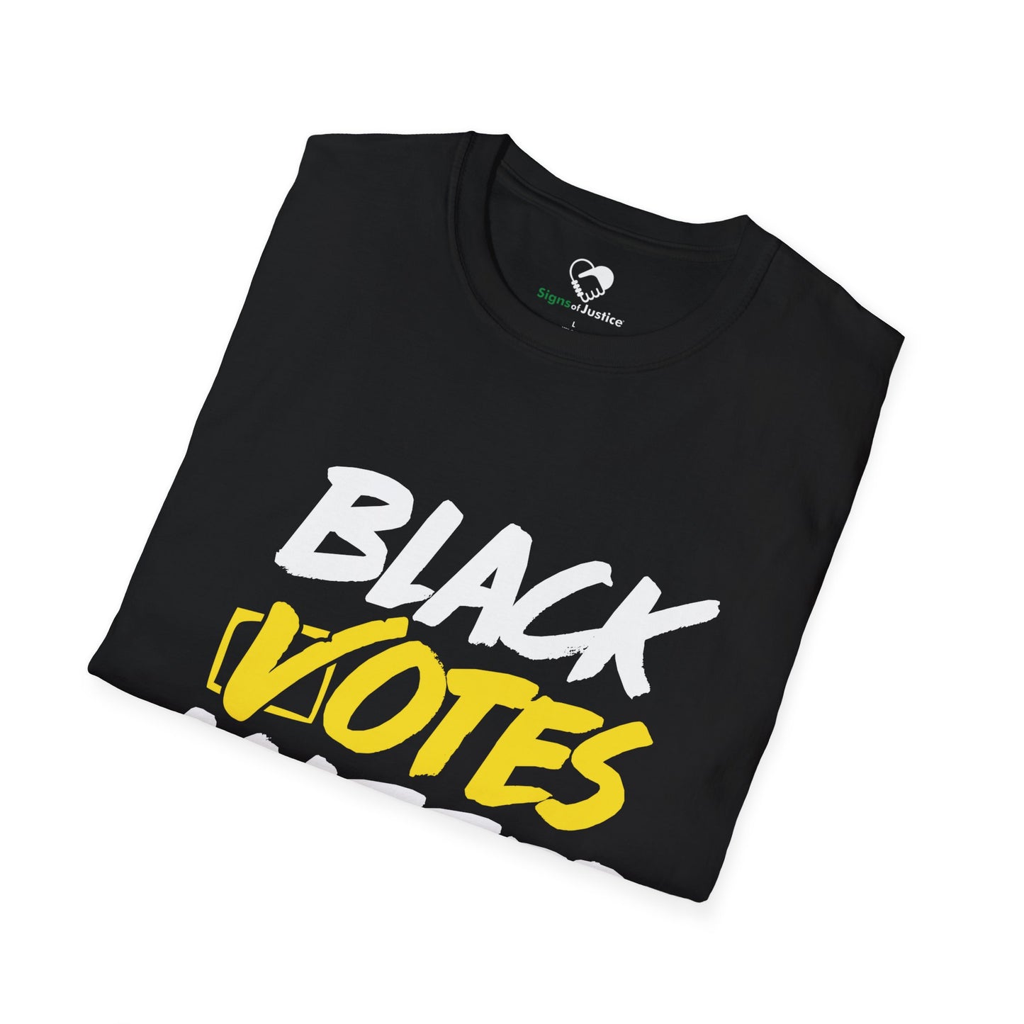 “Black Votes Matter” (white text) Unisex T-Shirt