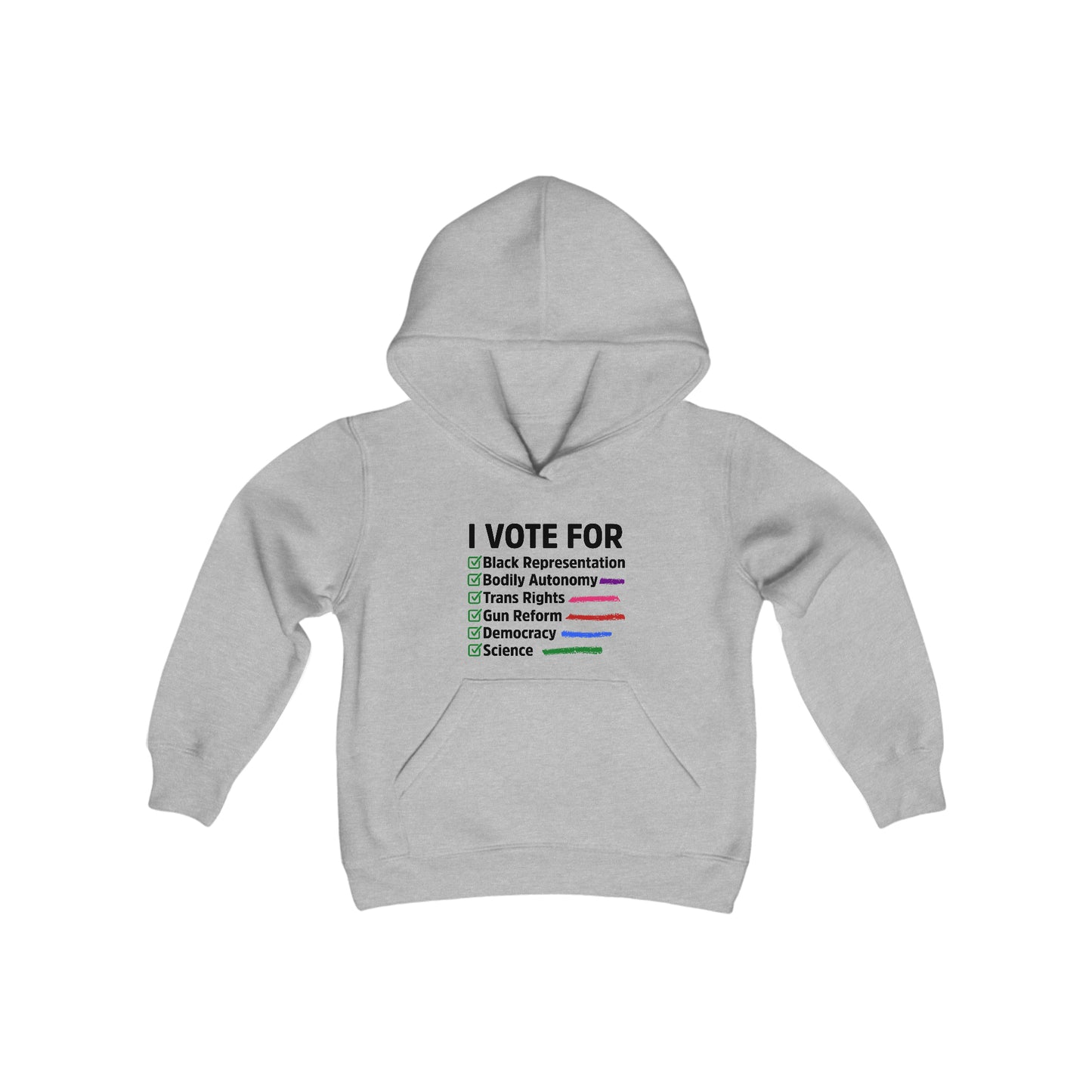 “I Vote For” Youth Hoodie