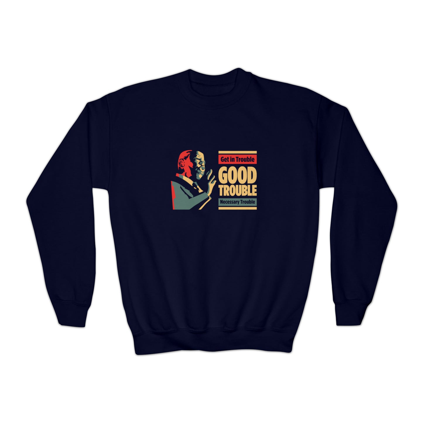 “John Lewis: Good Trouble” Youth Sweatshirt