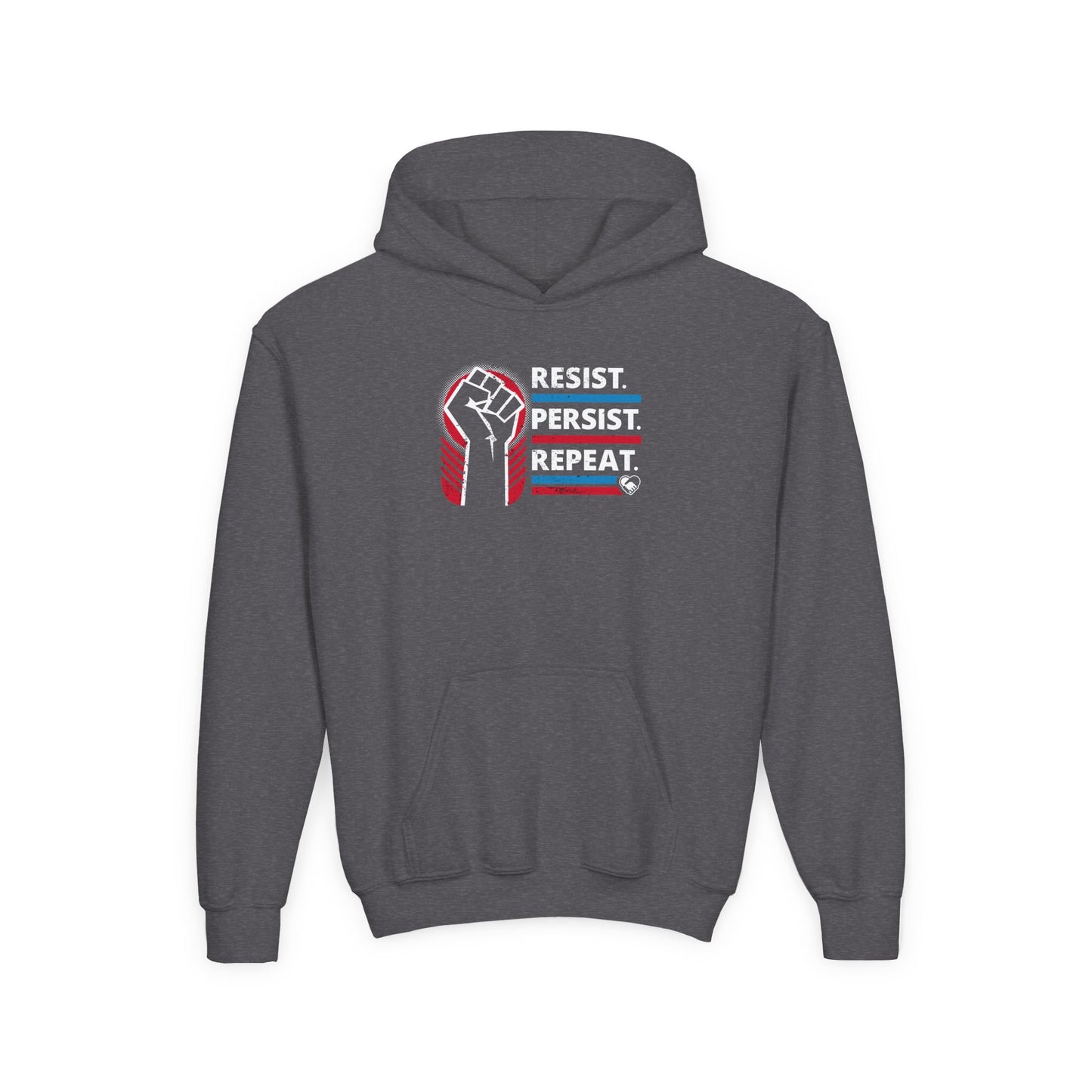 “Resist Persist Repeat” Youth Hoodie