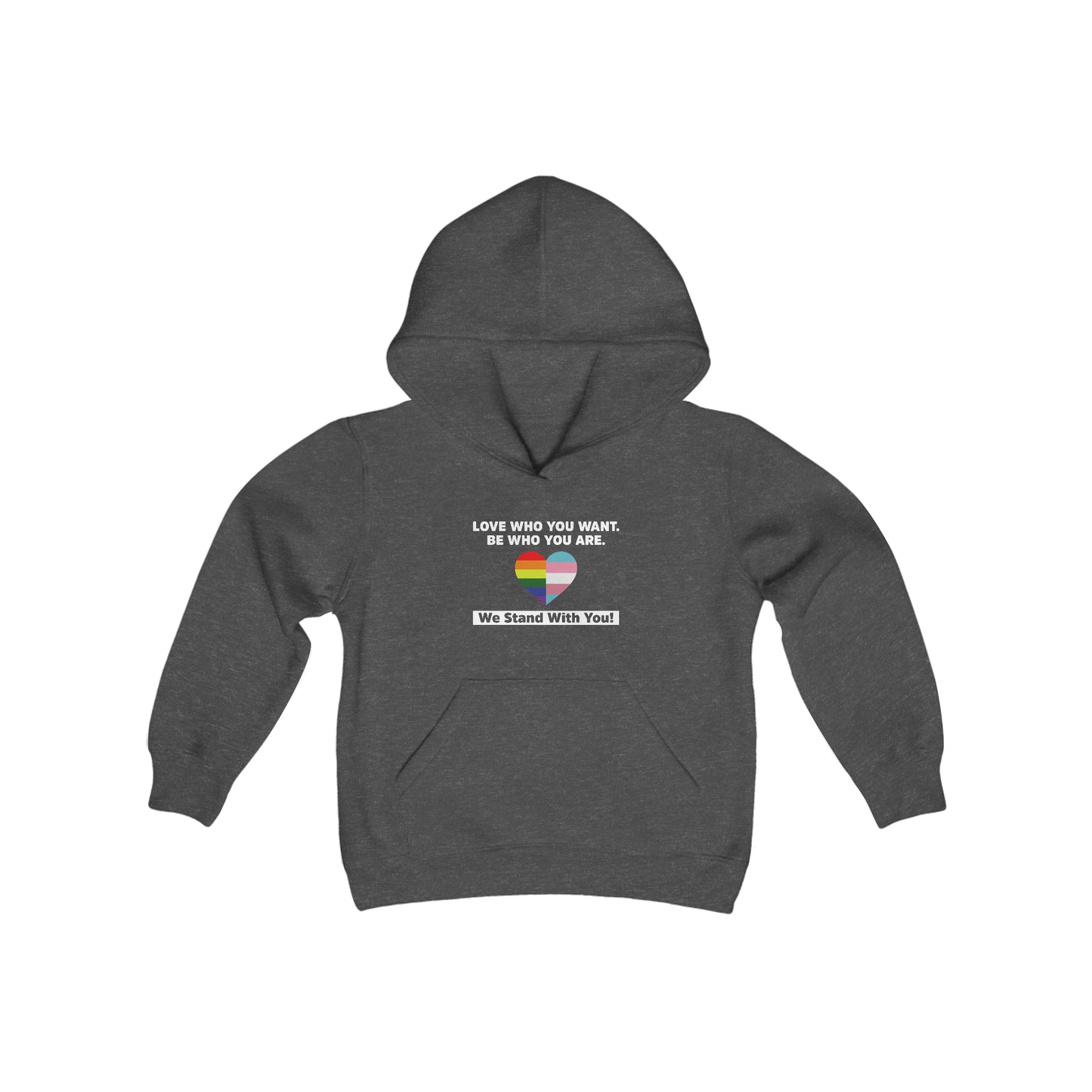 “Love Who You Want” Youth Hoodie