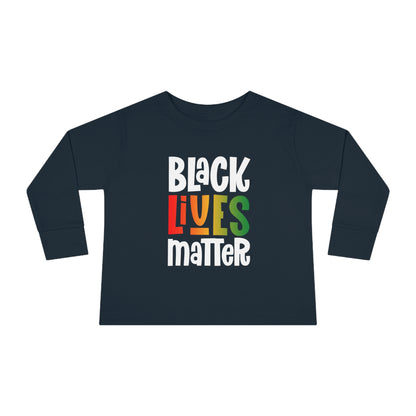 “Black Lives Matter – Solidarity (Pan-Africa 1)” Toddler Long Sleeve Tee