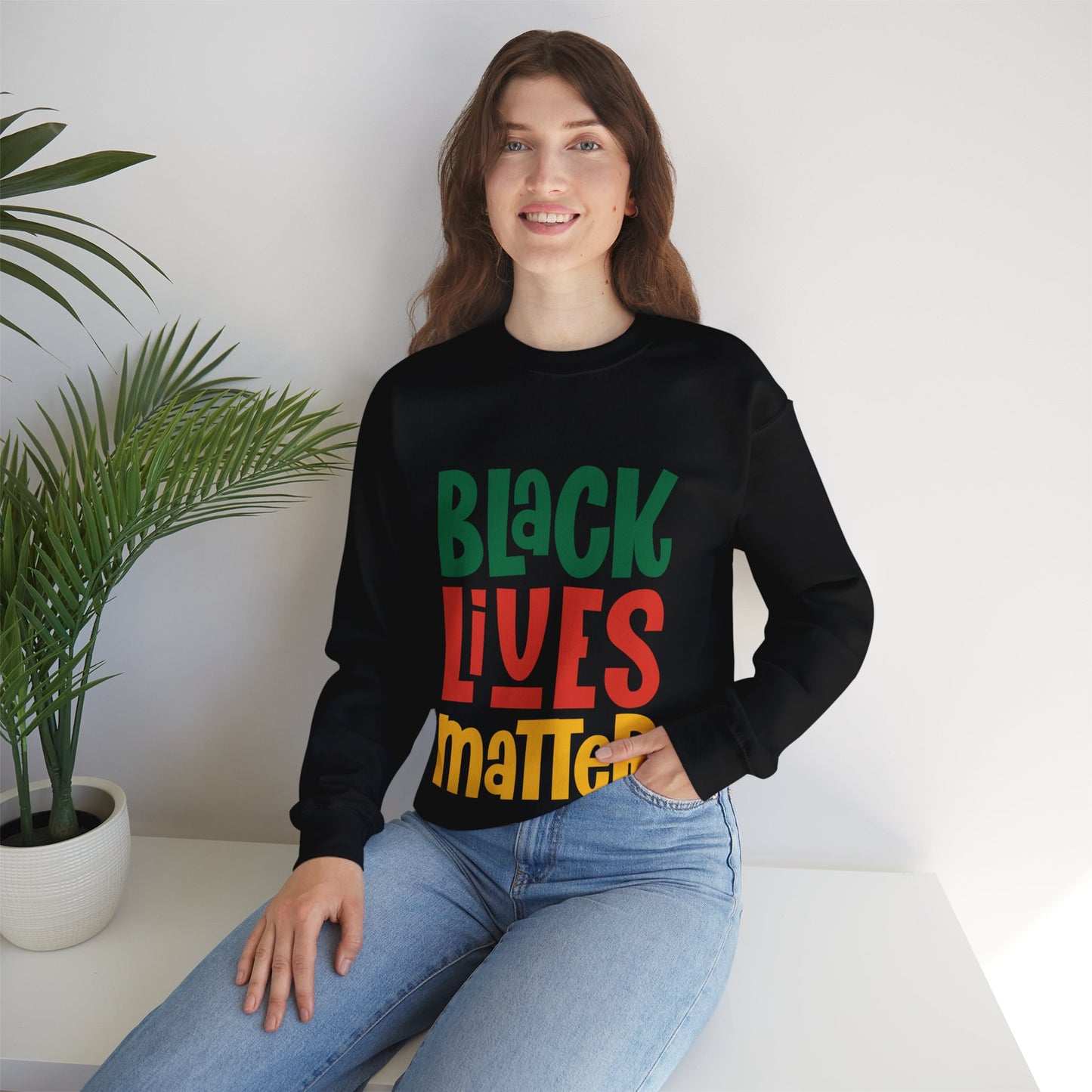 “Black Lives Matter – Solidarity (Pan-Africa 2)” Unisex Sweatshirt