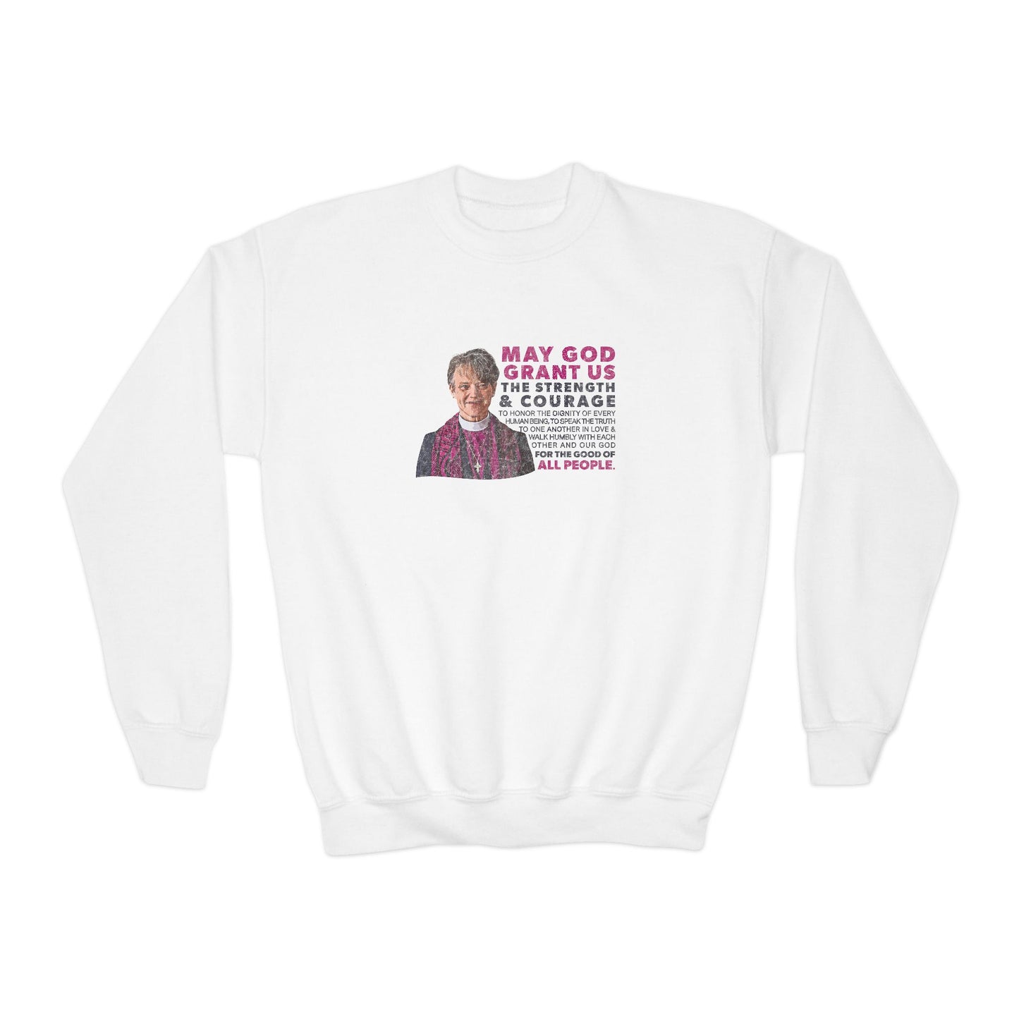 "Mariann Budde Bishop" Youth Sweatshirt