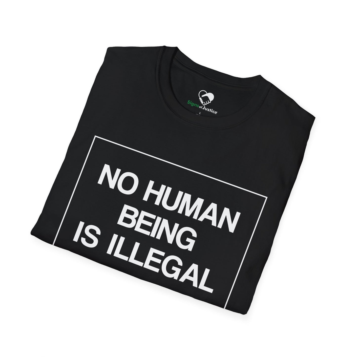 “No Human Being is Illegal” Unisex T-Shirt