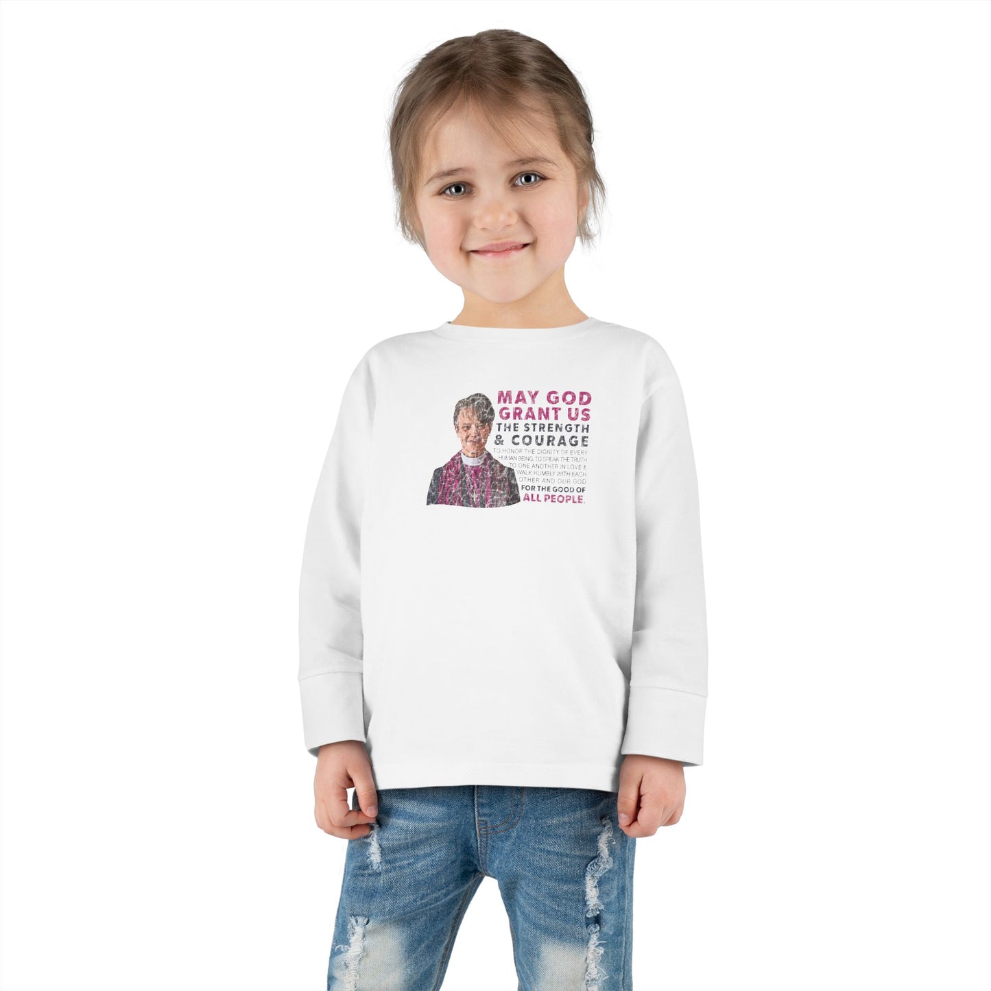 "Mariann Budde Bishop" Toddler Long Sleeve Tee