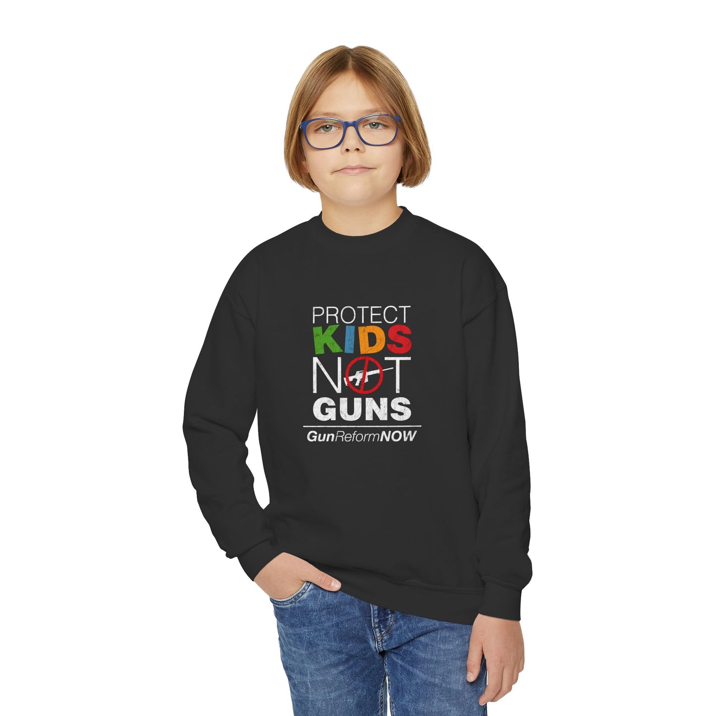 "Protect Kids Not Guns" Youth Sweatshirt