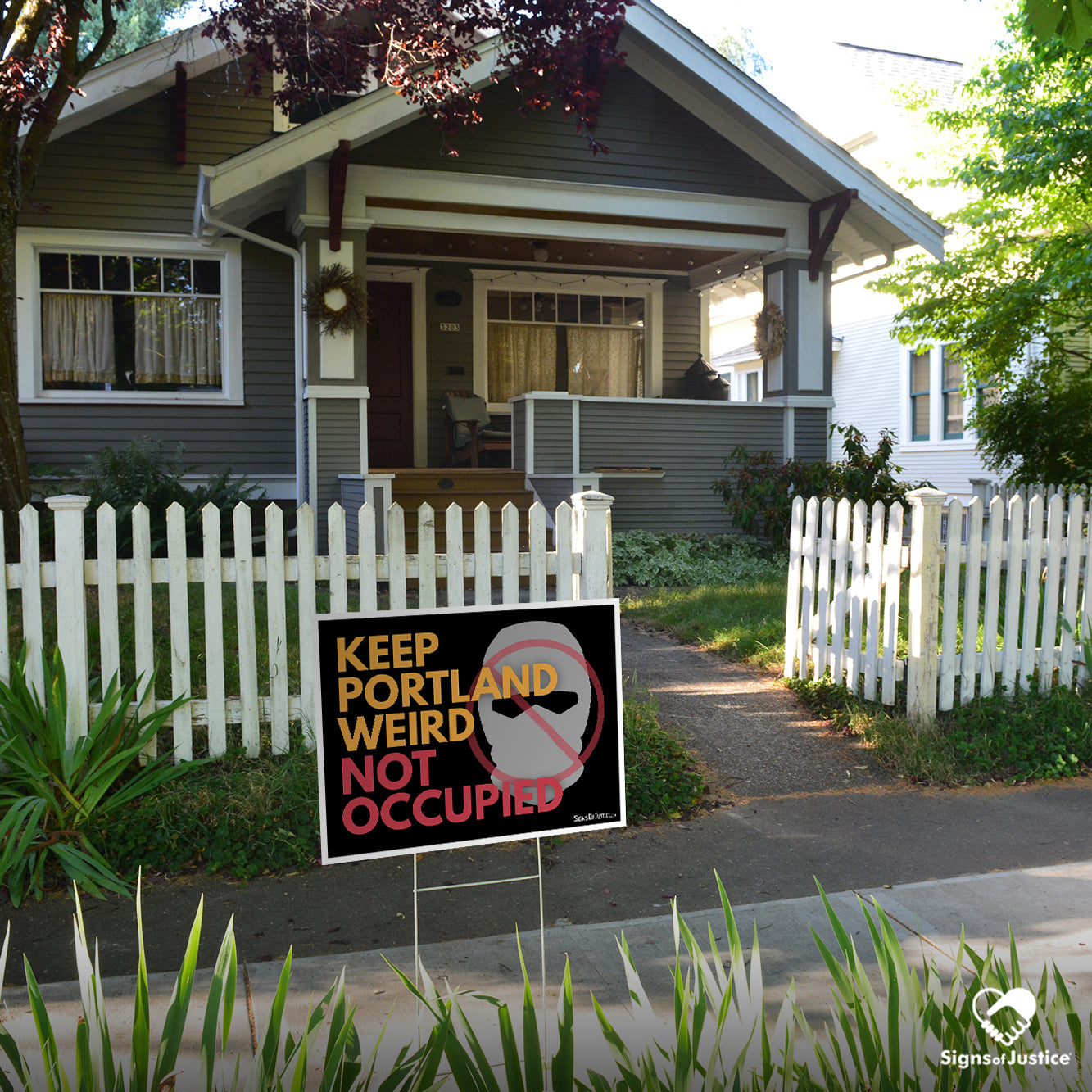 "Keep Portland Weird" Yard Sign