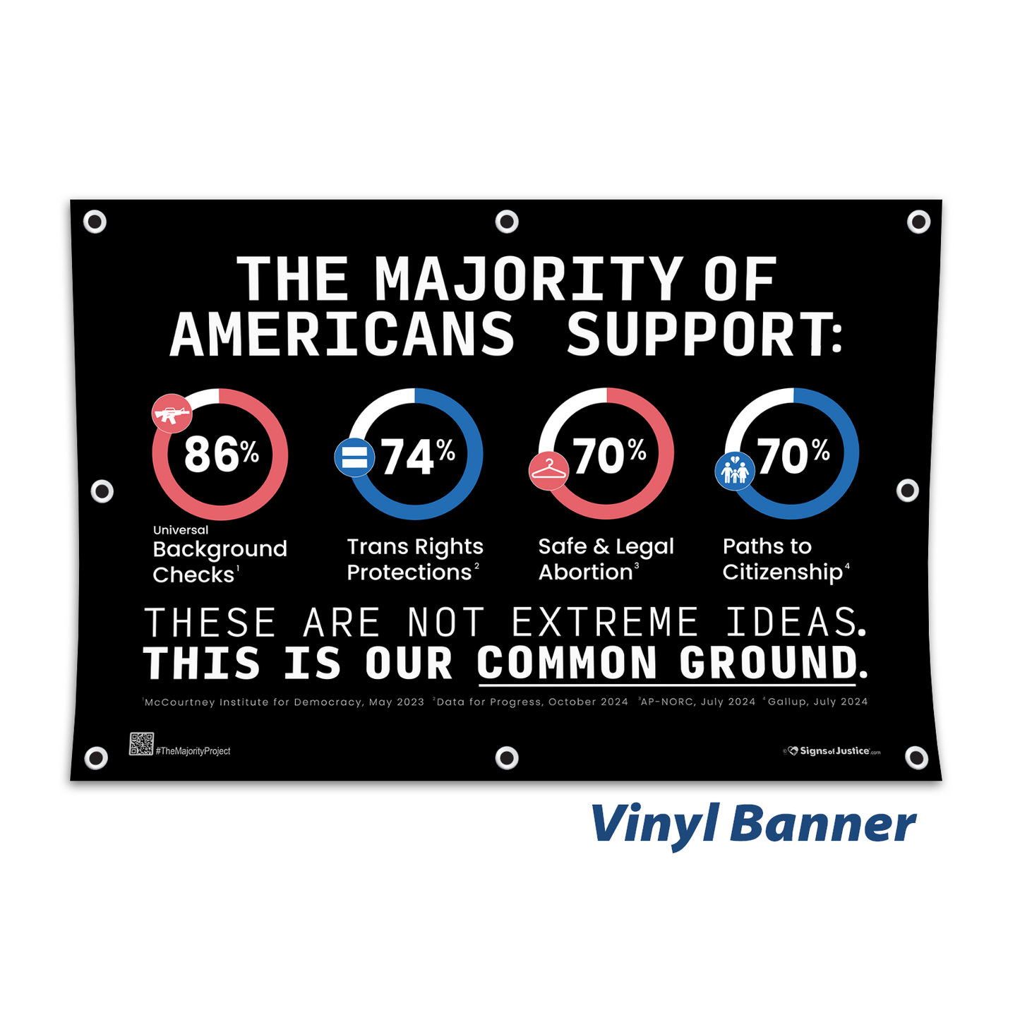"The Majority Project" Vinyl Banner