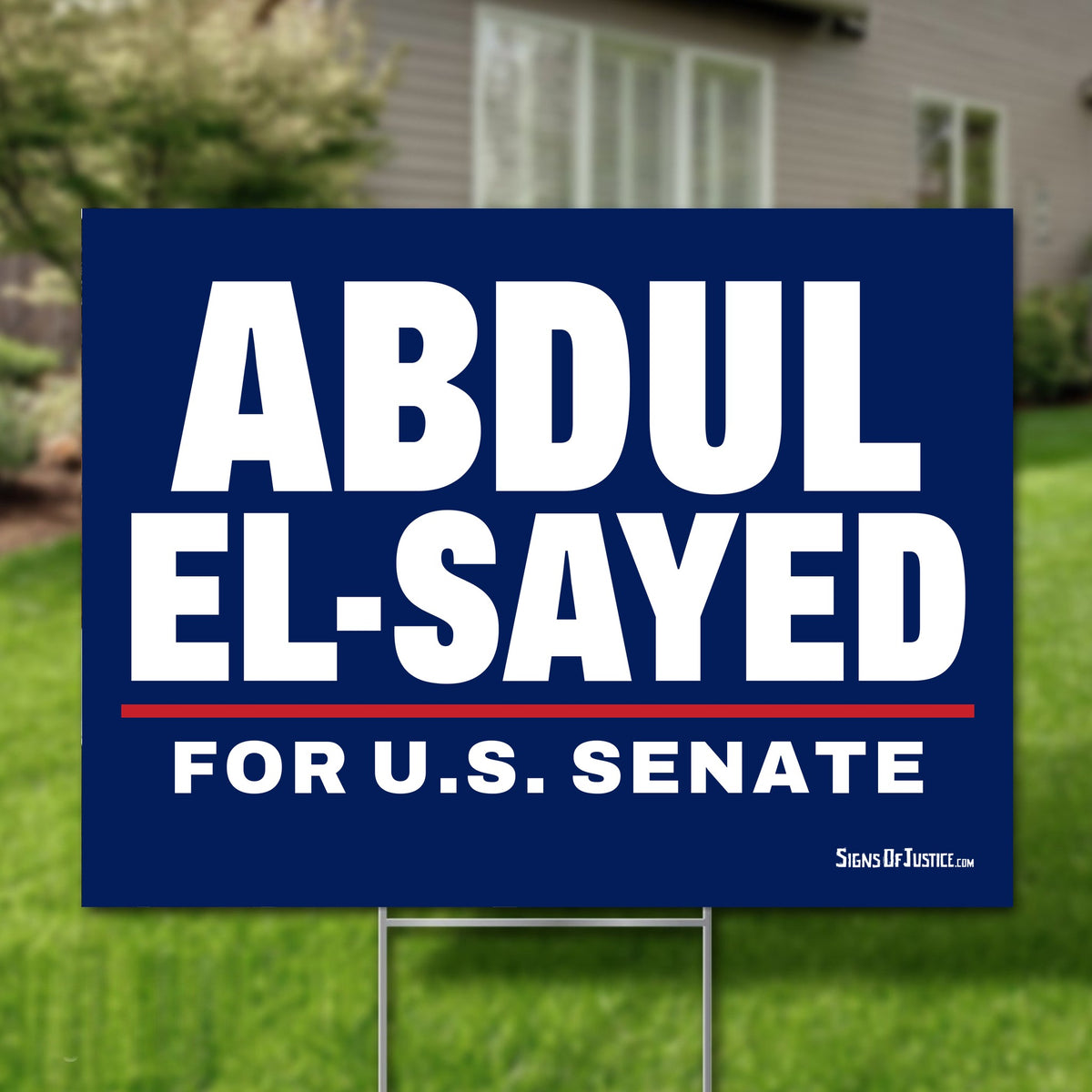 Abdul El-Sayed 24"x18" yard sign
