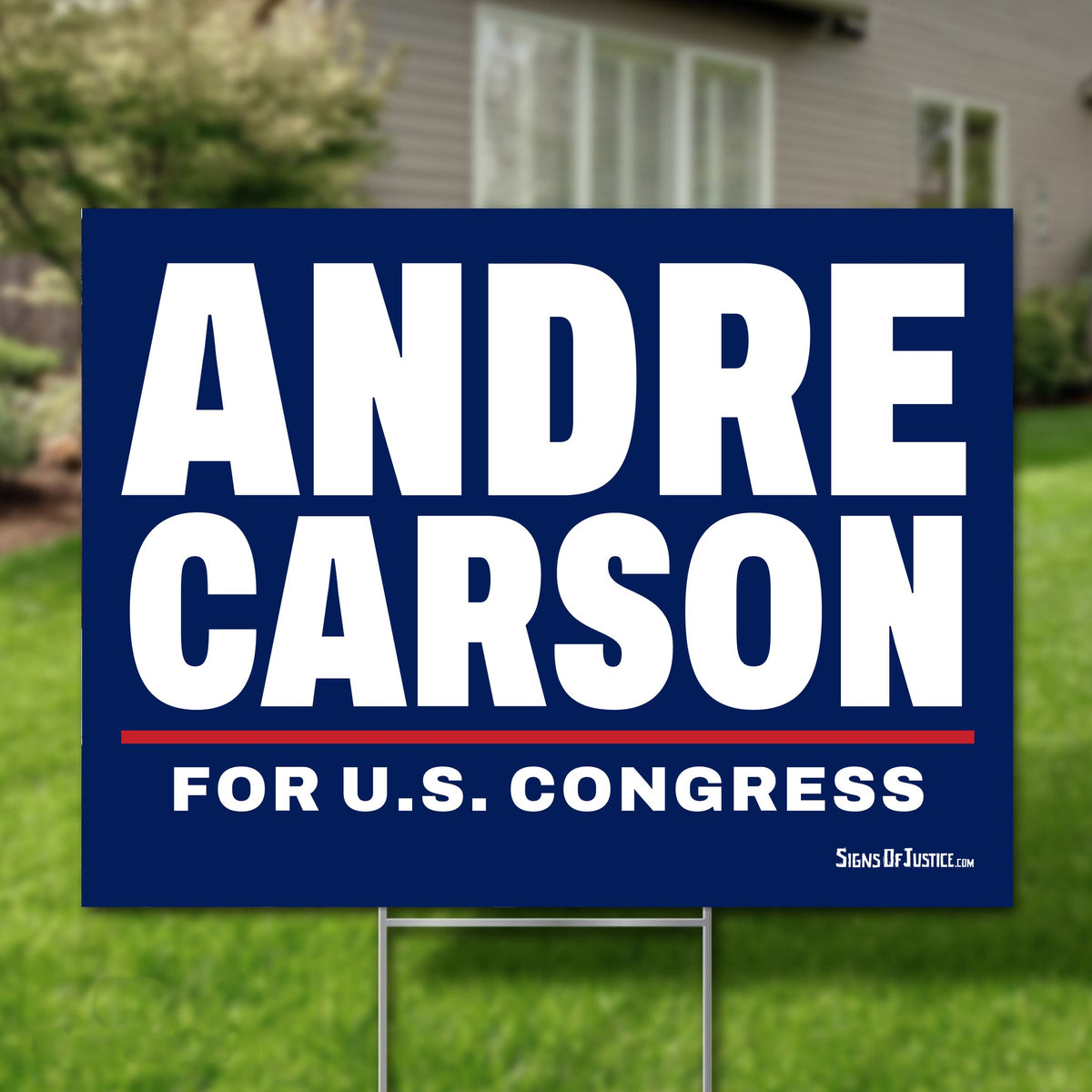 Andre Carson 24"x18" yard sign