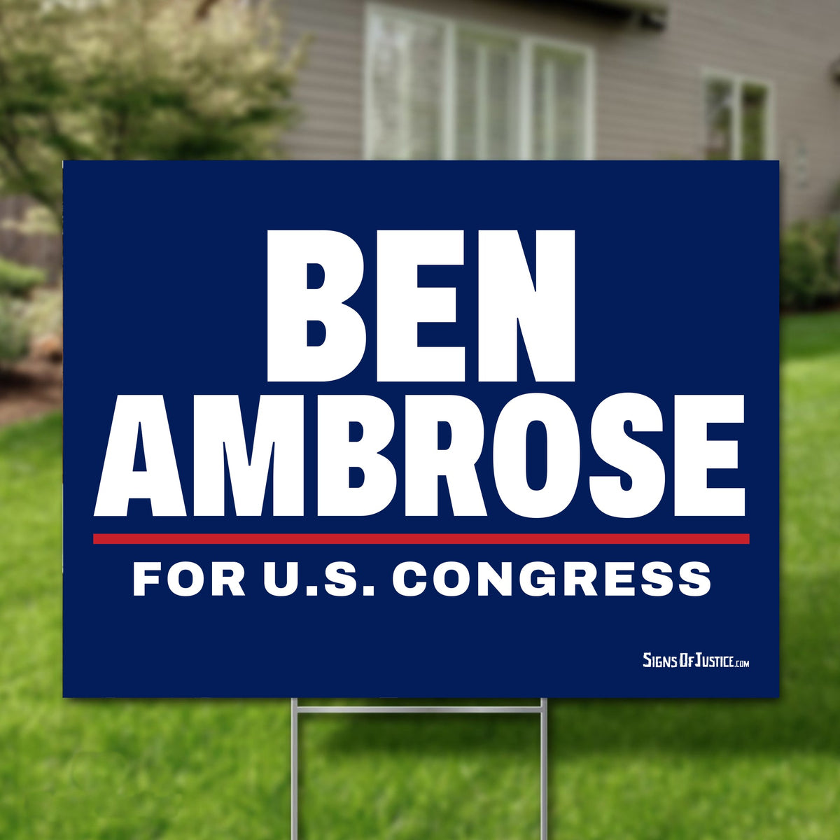 Ben Ambrose 24"x18" yard sign