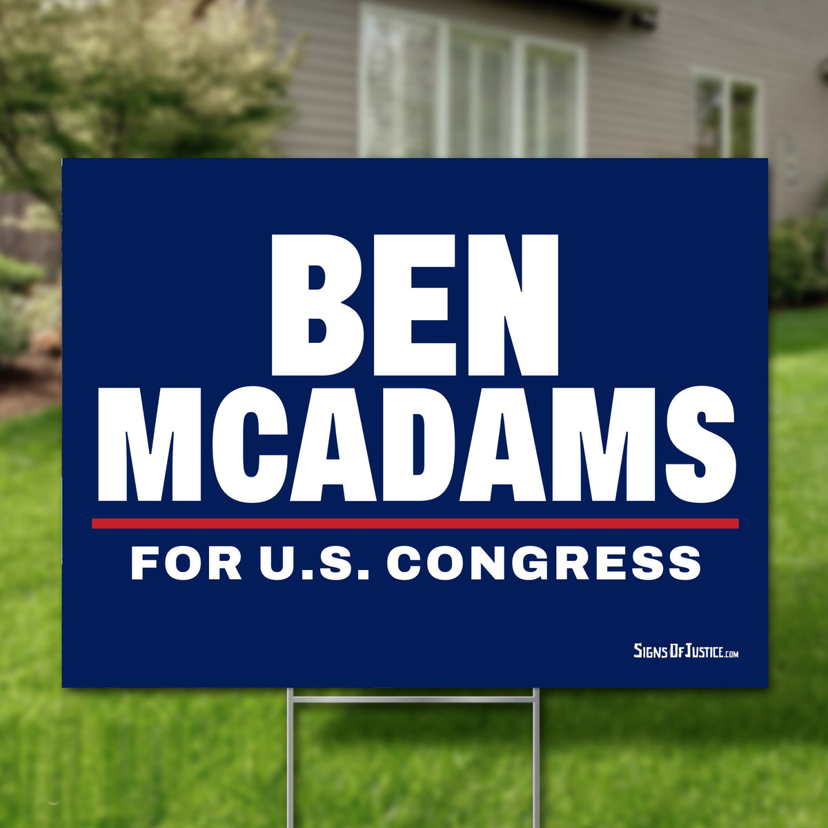 Ben McAdams 24"x18" yard sign