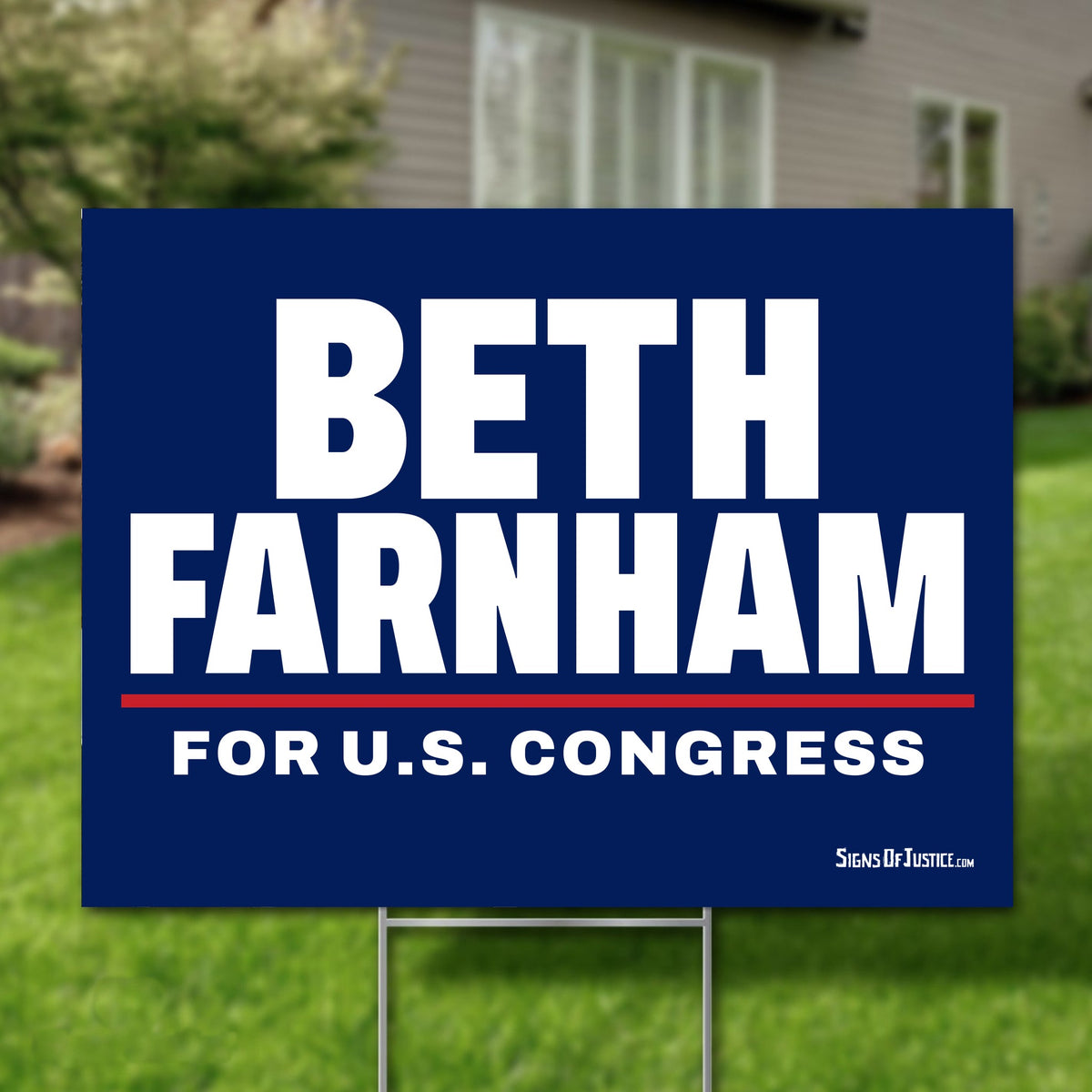 Beth Farnham 24"x18" yard sign