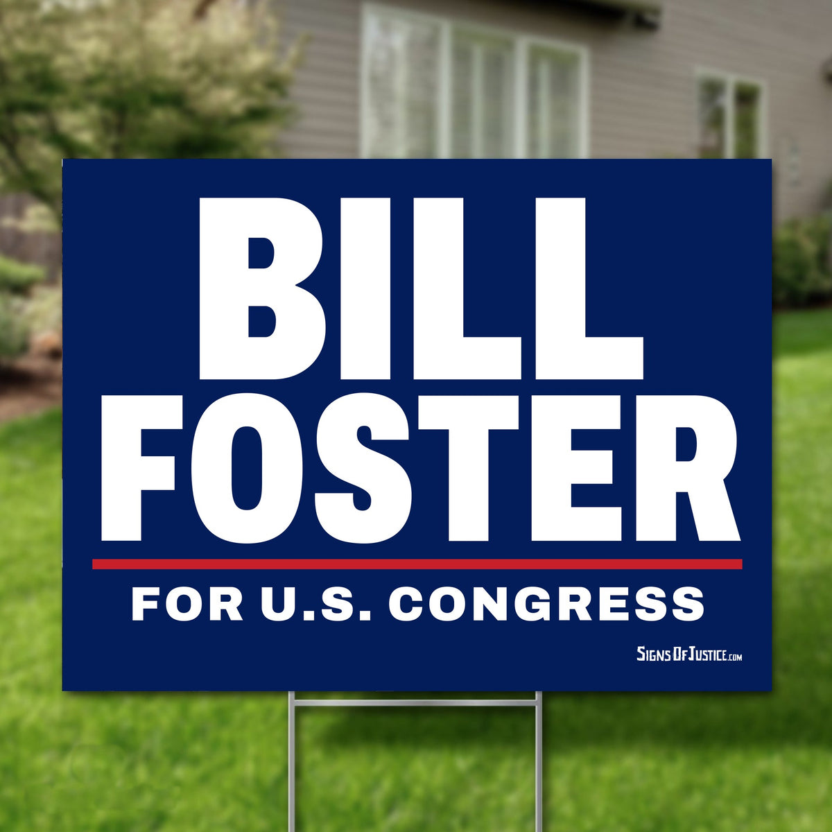 Bill Foster 24"x18" yard sign