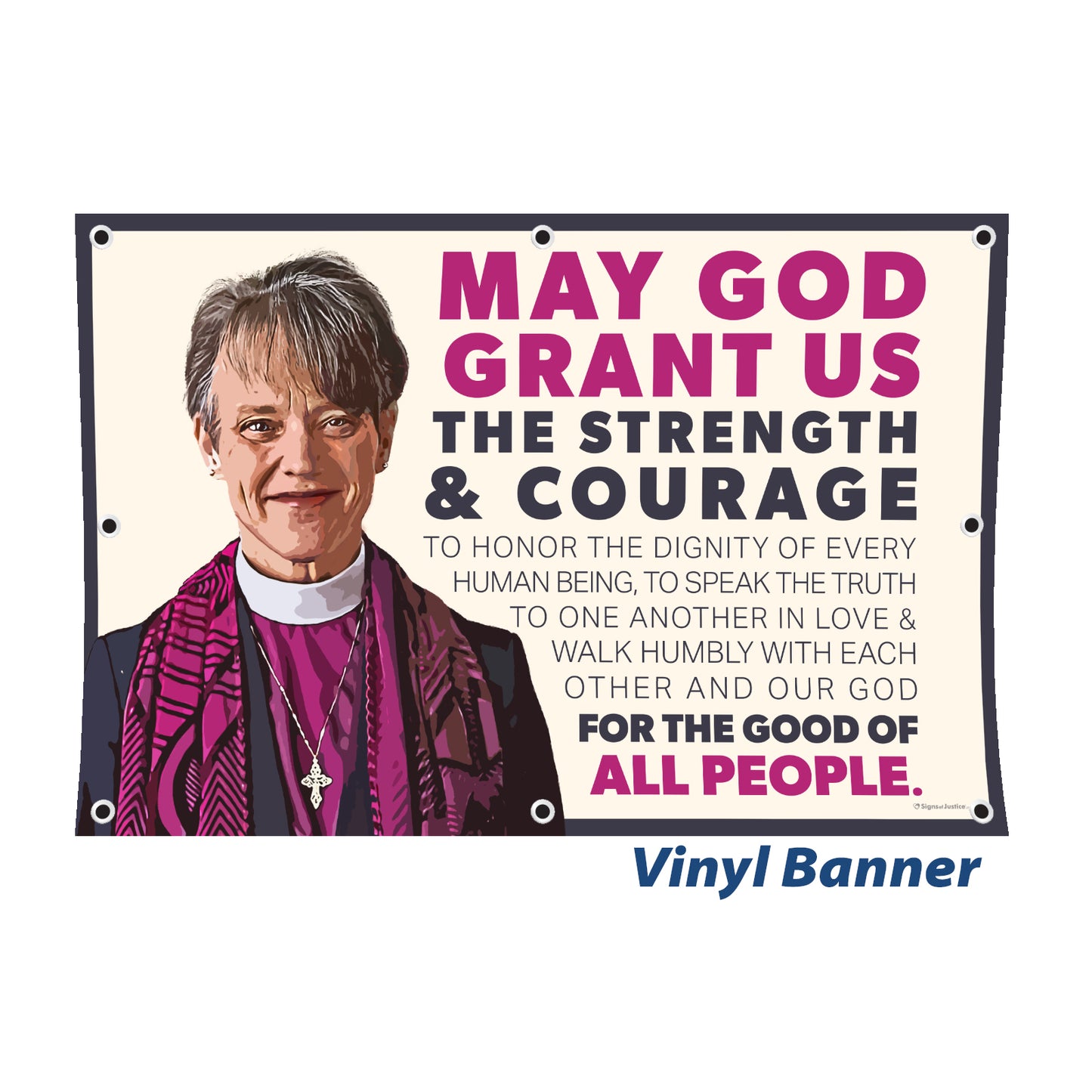 "Mariann Budde Bishop" Vinyl Banner