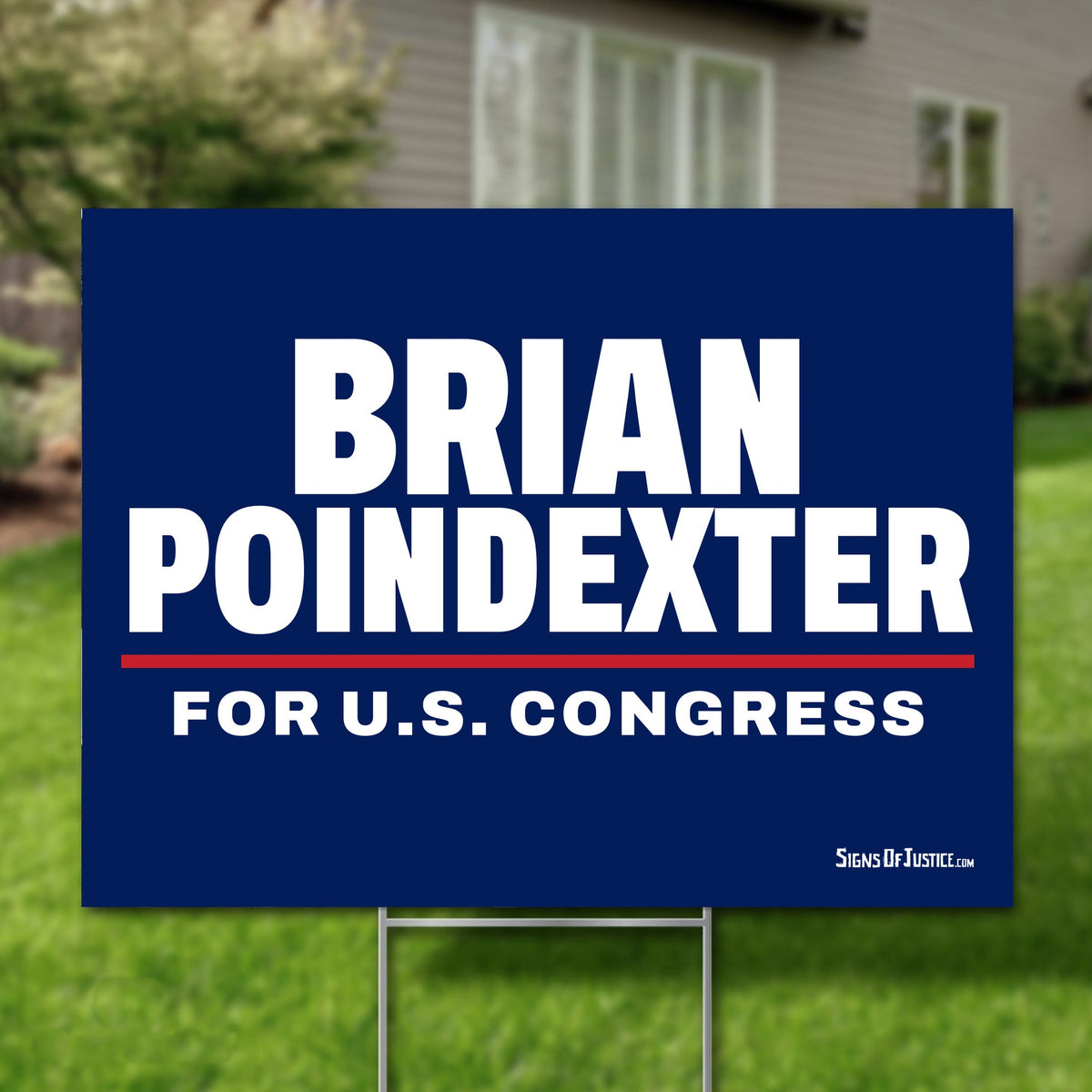 Brian Poindexter 24"x18" yard sign