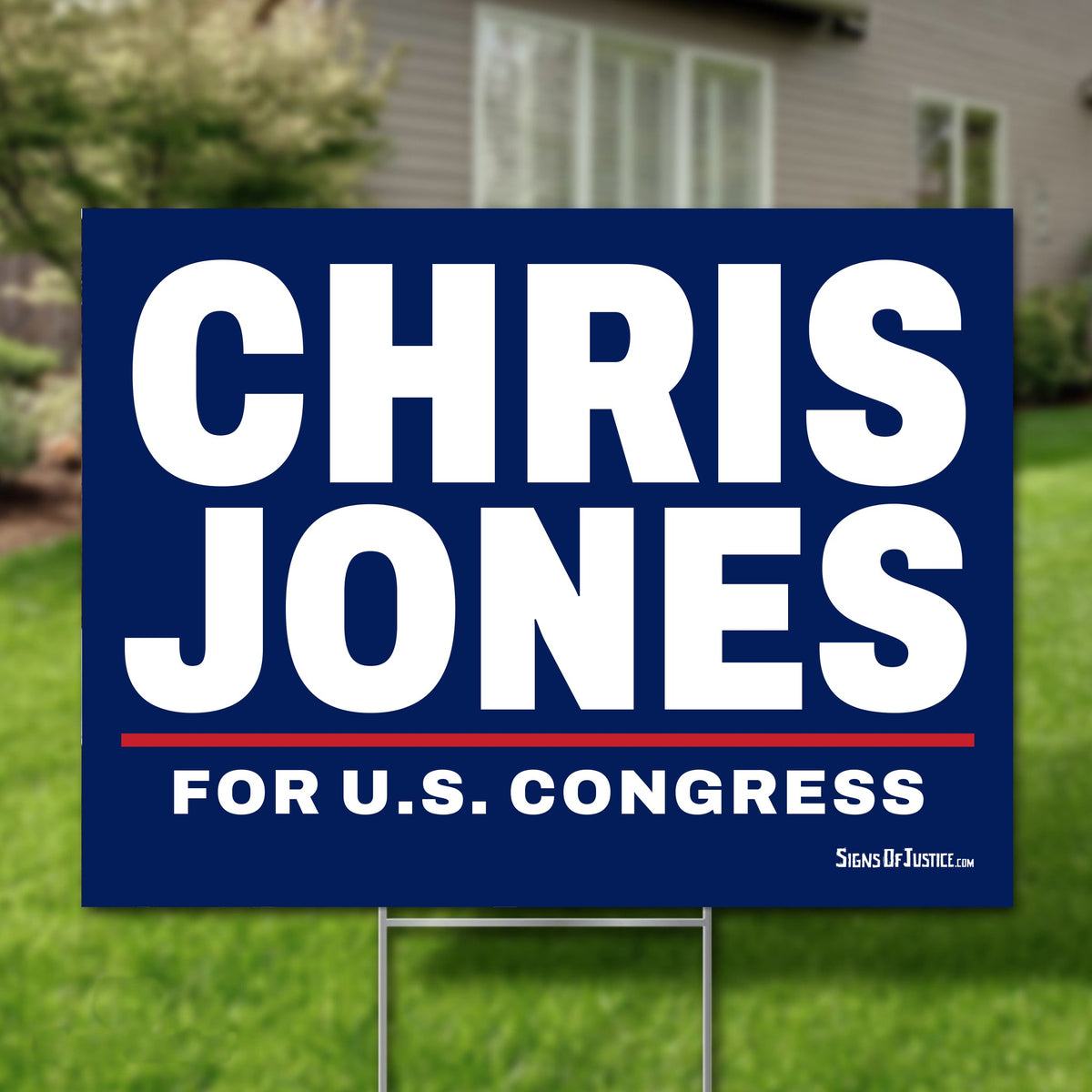 Chris Jones 24"x18" yard sign
