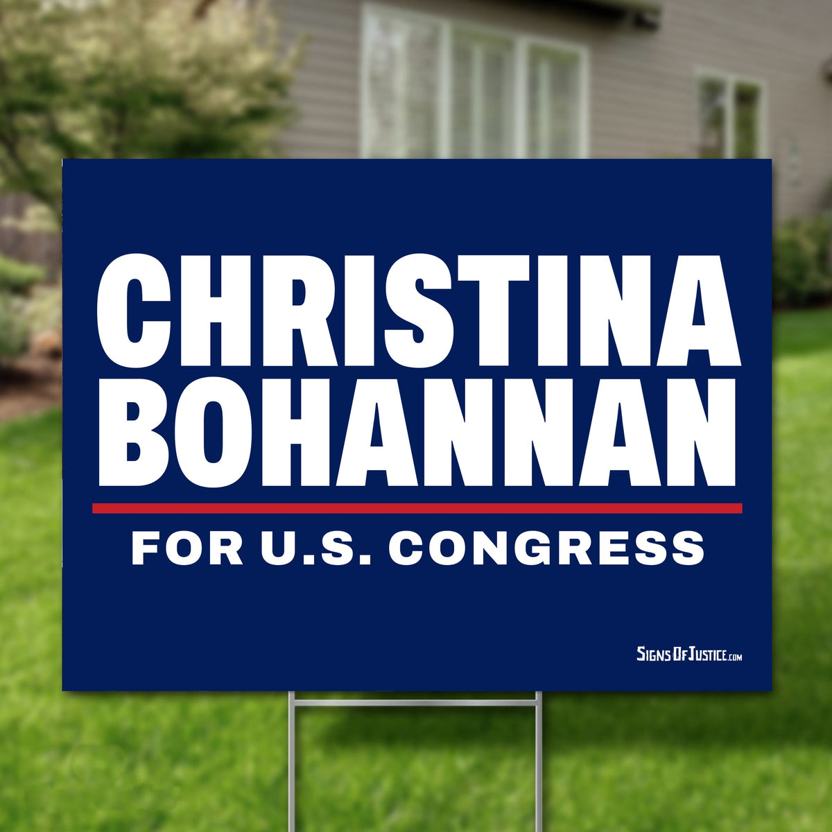 Christina Bohannan 24"x18" yard sign