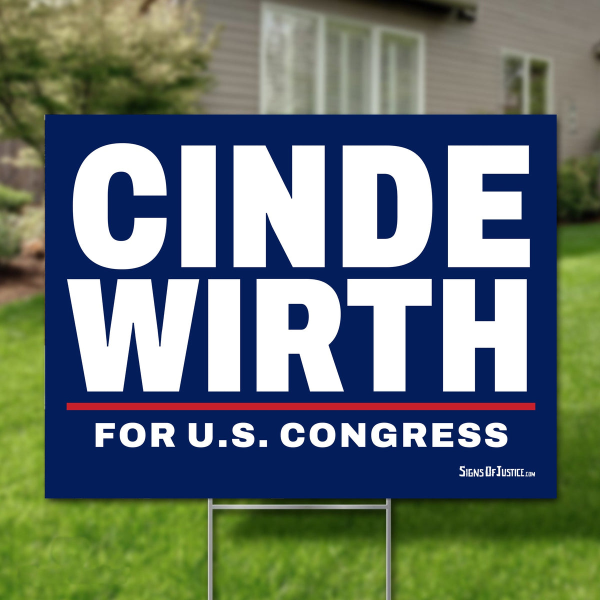 Cinde Wirth 24"x18" yard sign