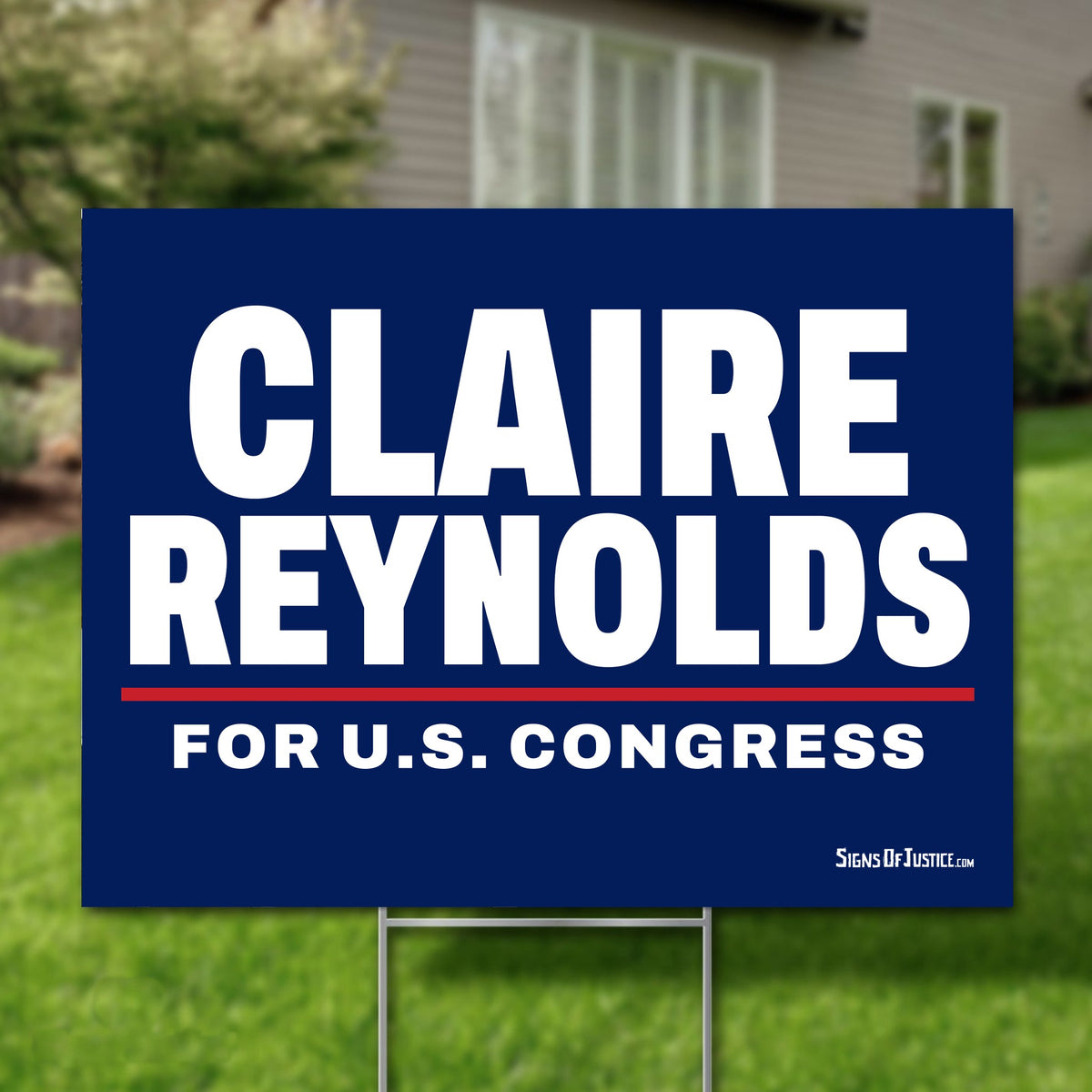 Claire Reynolds 24"x18" yard sign