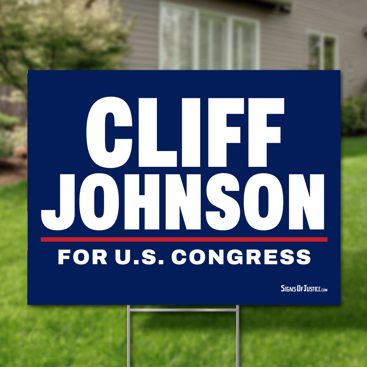 Cliff Johnson 24"x18" yard sign