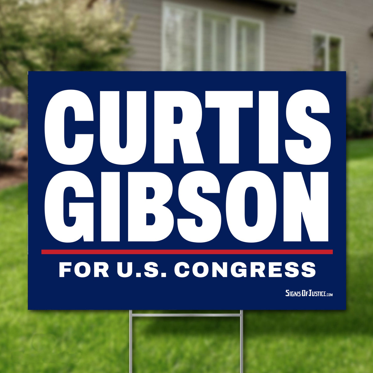 Curtis Gibson 16"x12" yard sign