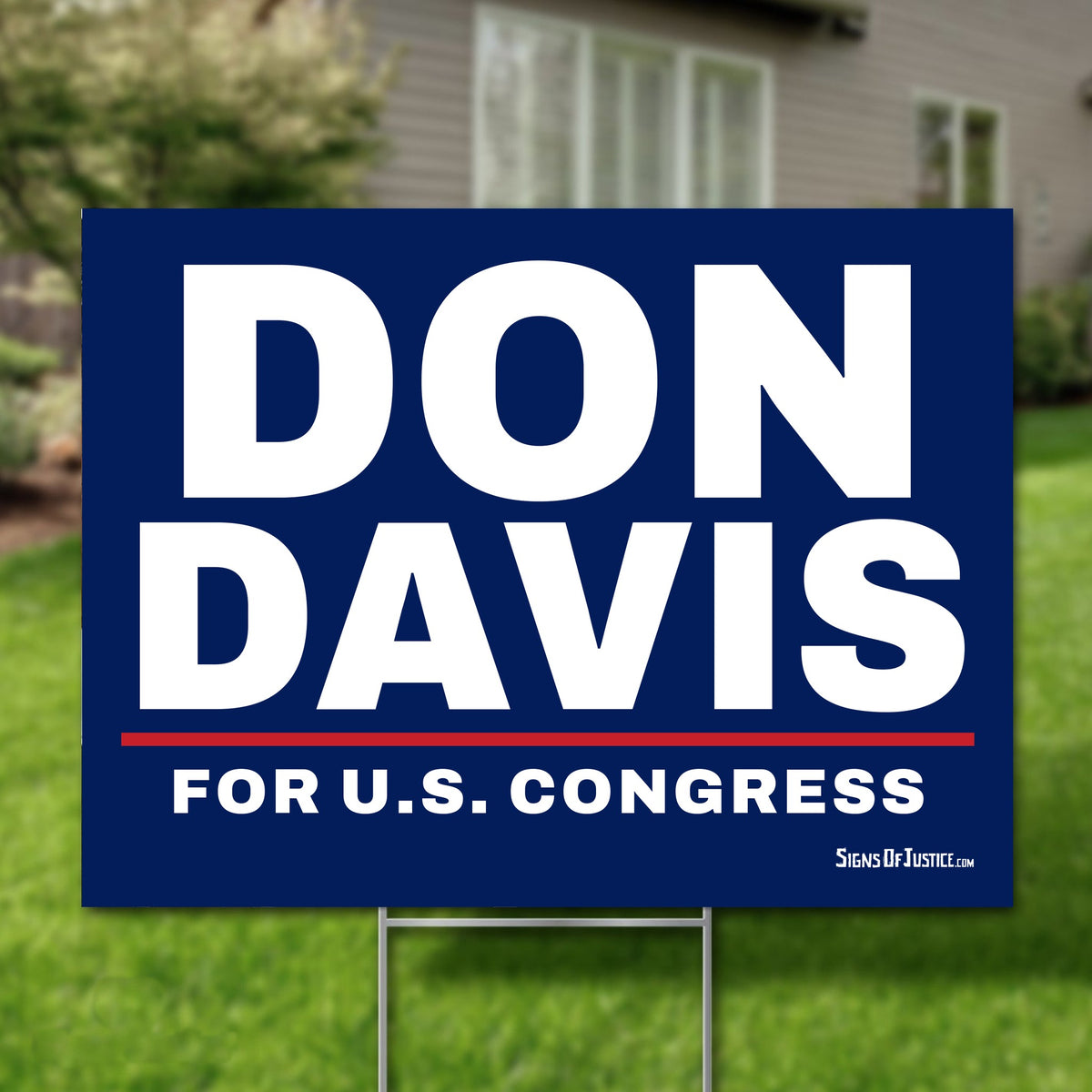 Don Davis 24"x18" yard sign