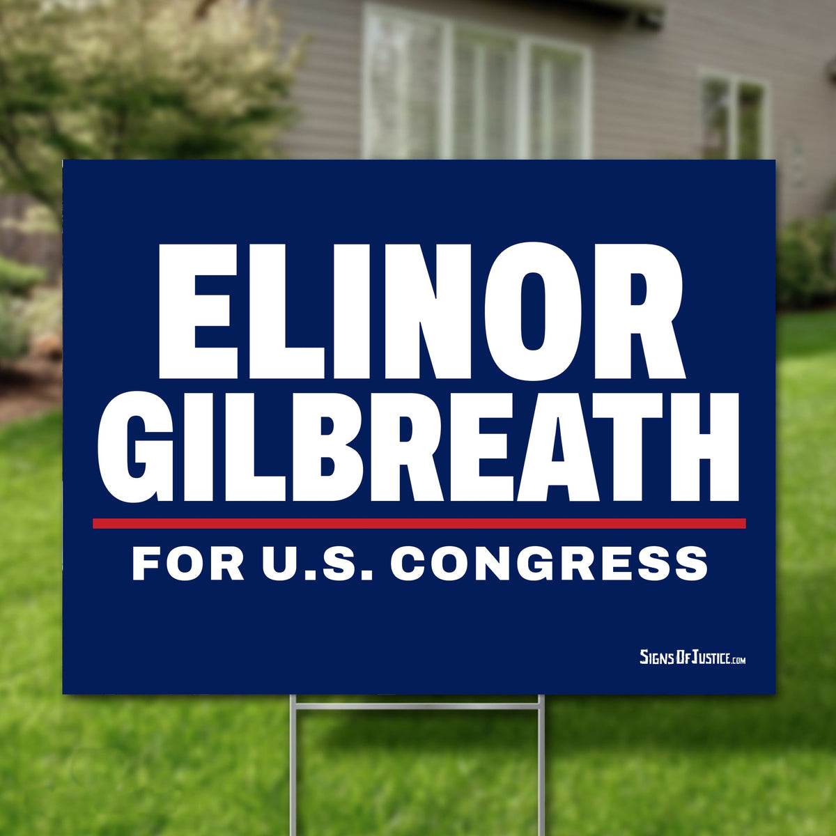 Elinor Gilbreath 24"x18" yard sign