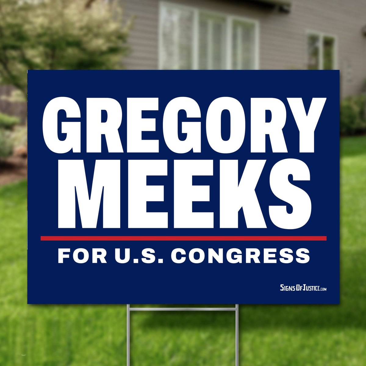 Gregory Meeks 24"x18" yard sign