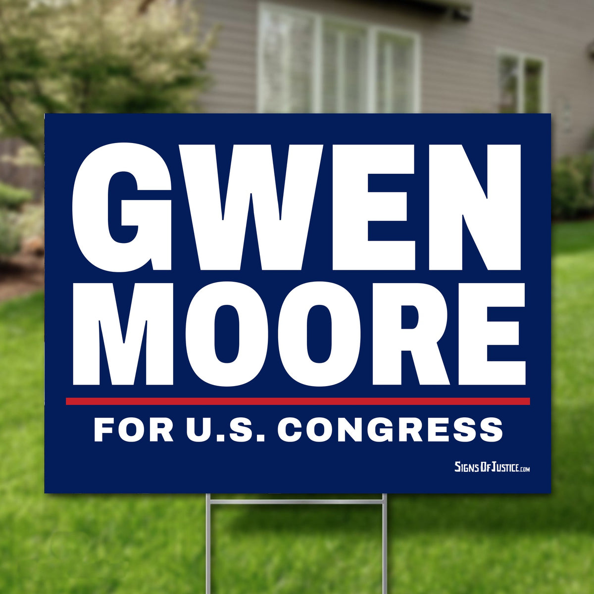 Gwen Moore 16"x12" yard sign