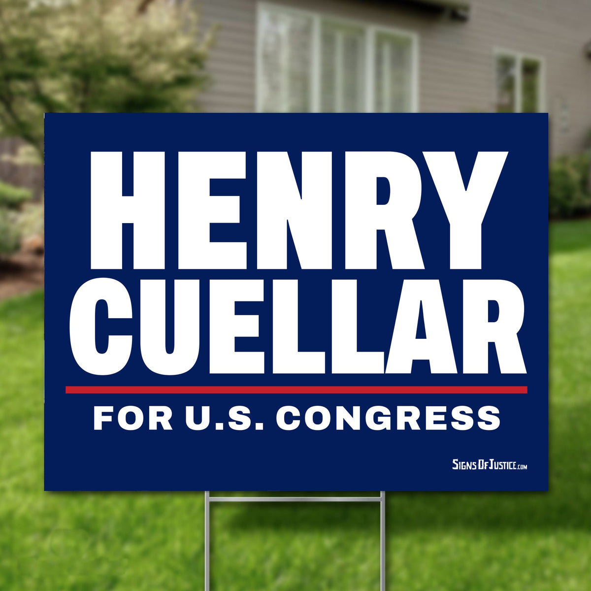 Henry Cuellar 24"x18" yard sign
